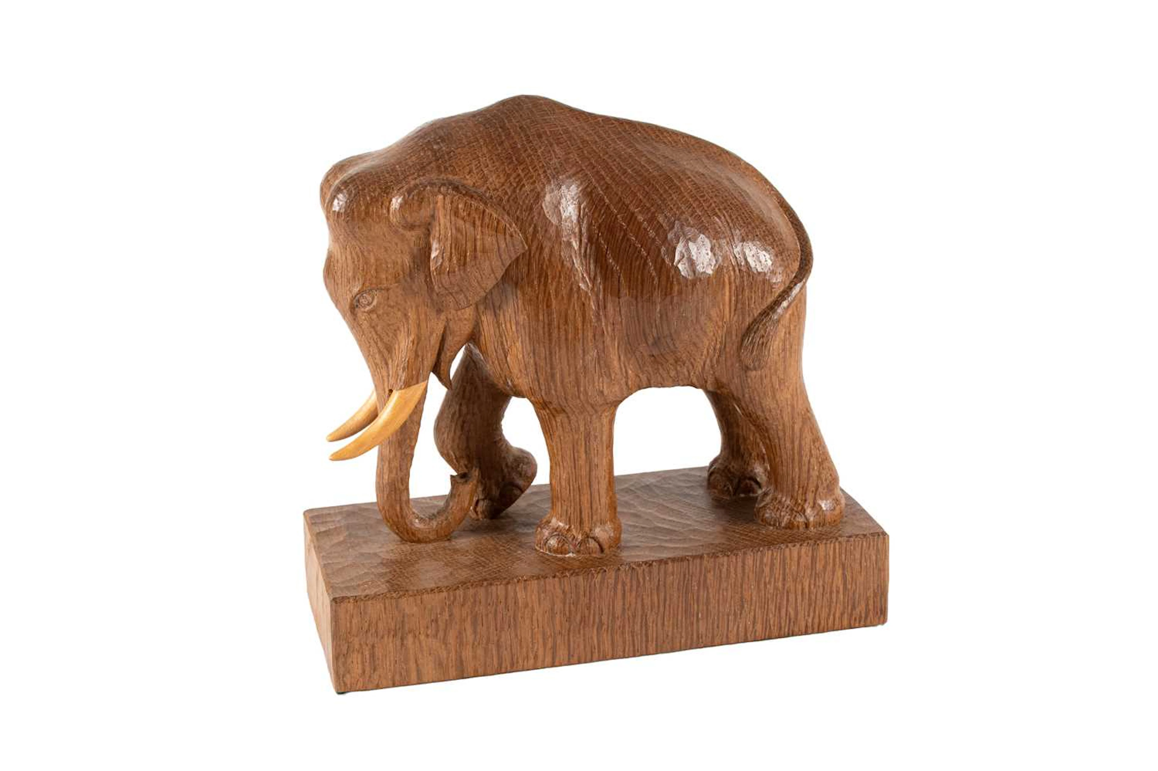 Woodpeckerman: Stan Dodds (1928-2012): An English Oak Elephant Carving