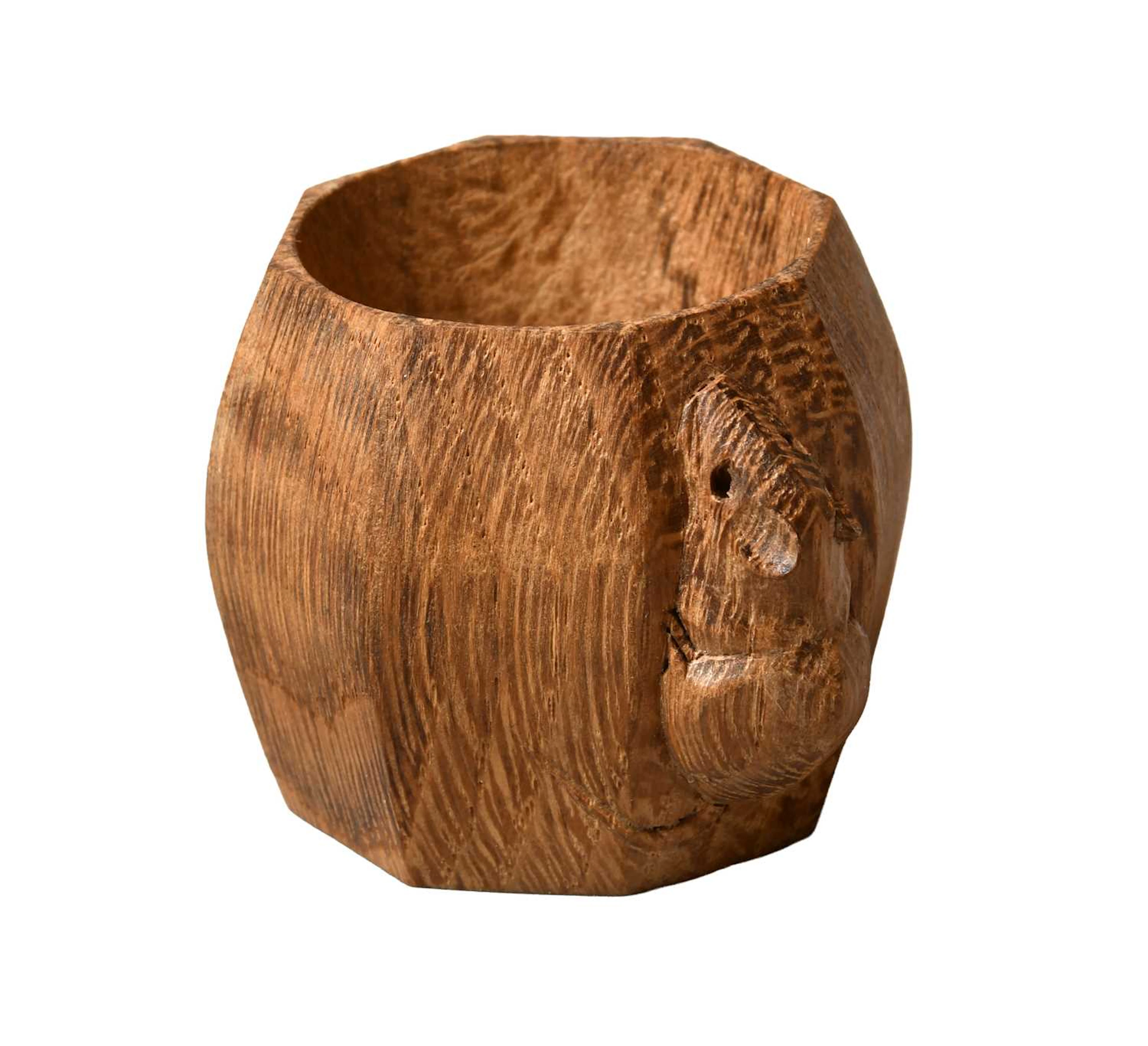 Workshop of Robert Mouseman Thompson (Kilburn): An English Oak Napkin Ring