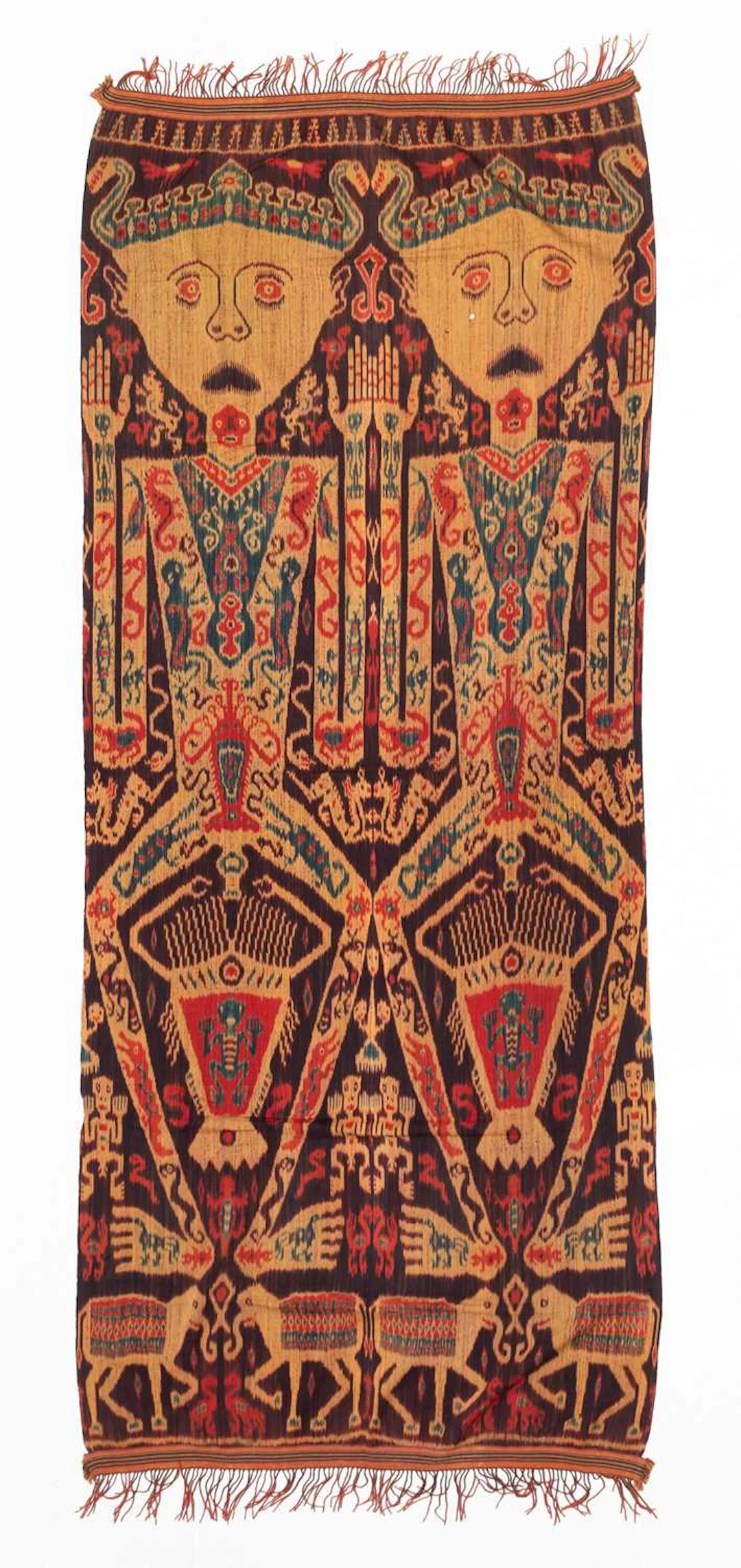 20th Century Sumba, East Sumba, Indonesia, Hinggi Ikat Cloth, The