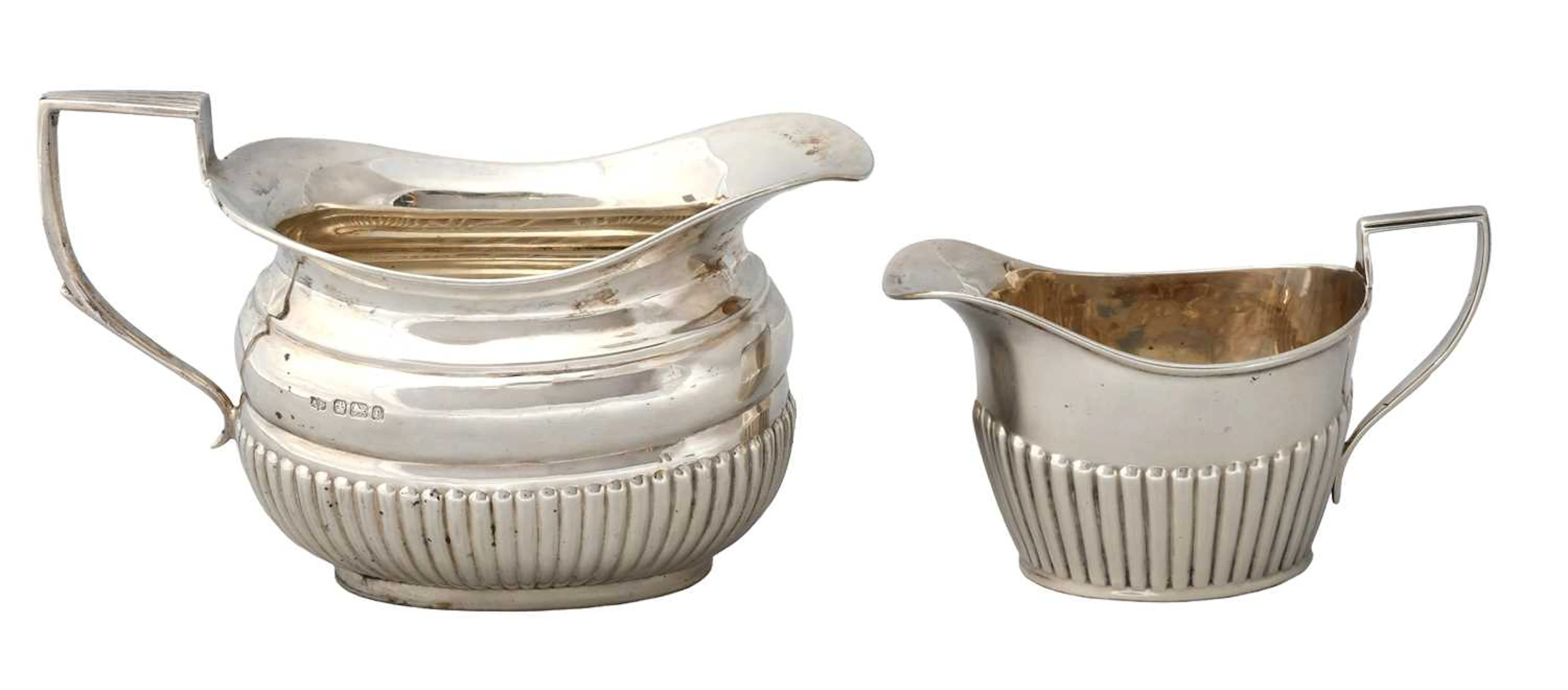 A Victorian or Edward VII Silver Cream-Jug and a Victorian Silver