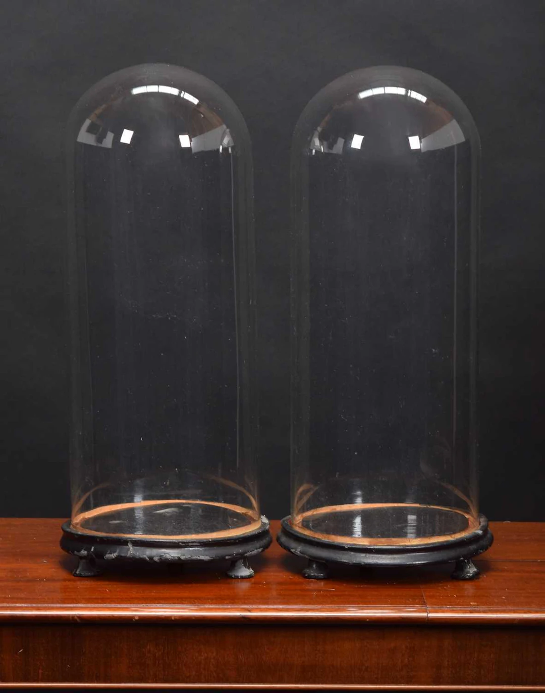 Glass Dome: A Pair of Circular Glass Domes