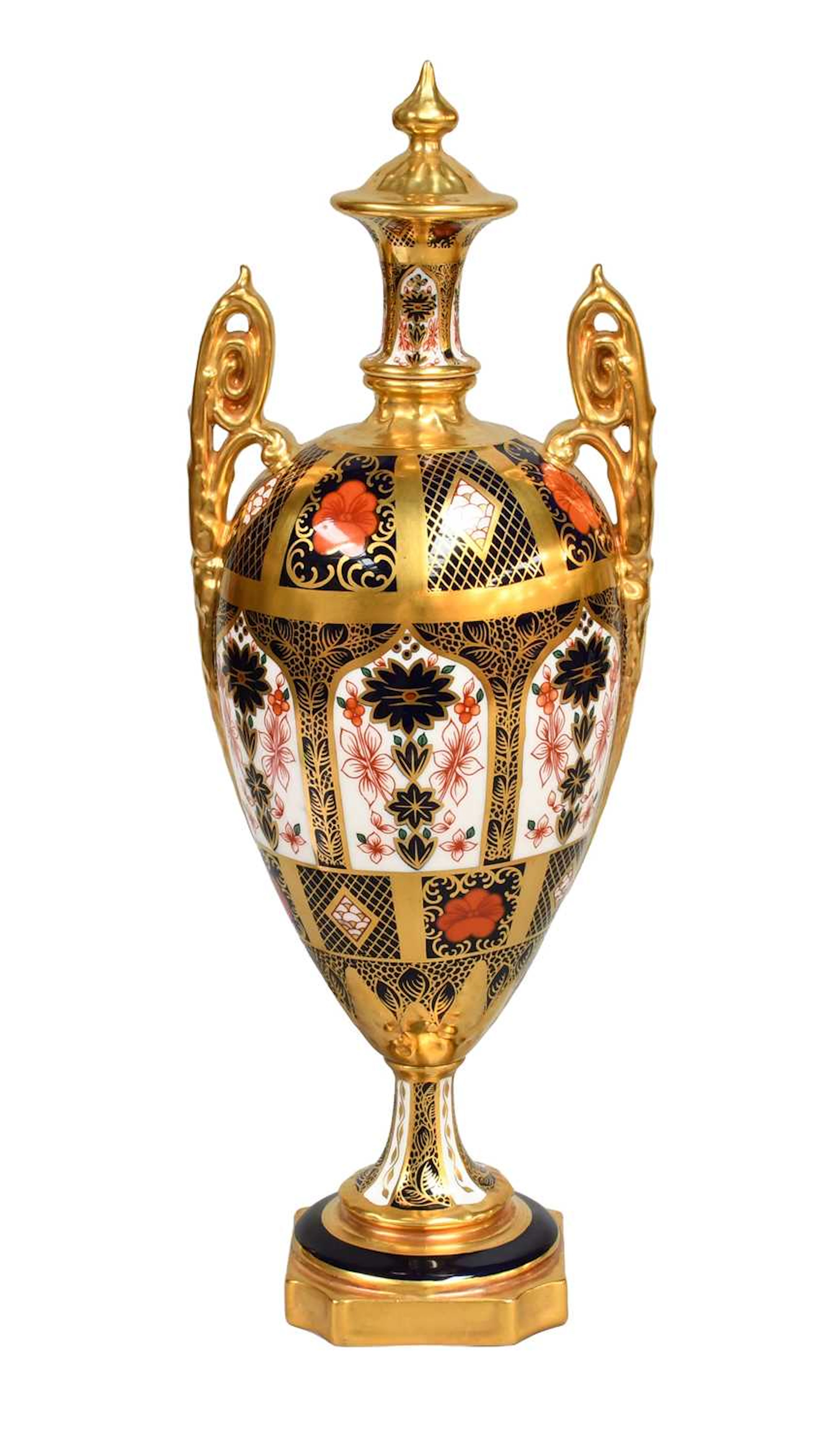 A Royal Crown Derby Porcelain Urn
