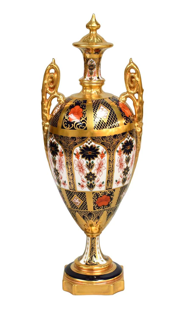 A Royal Crown Derby Porcelain Urn