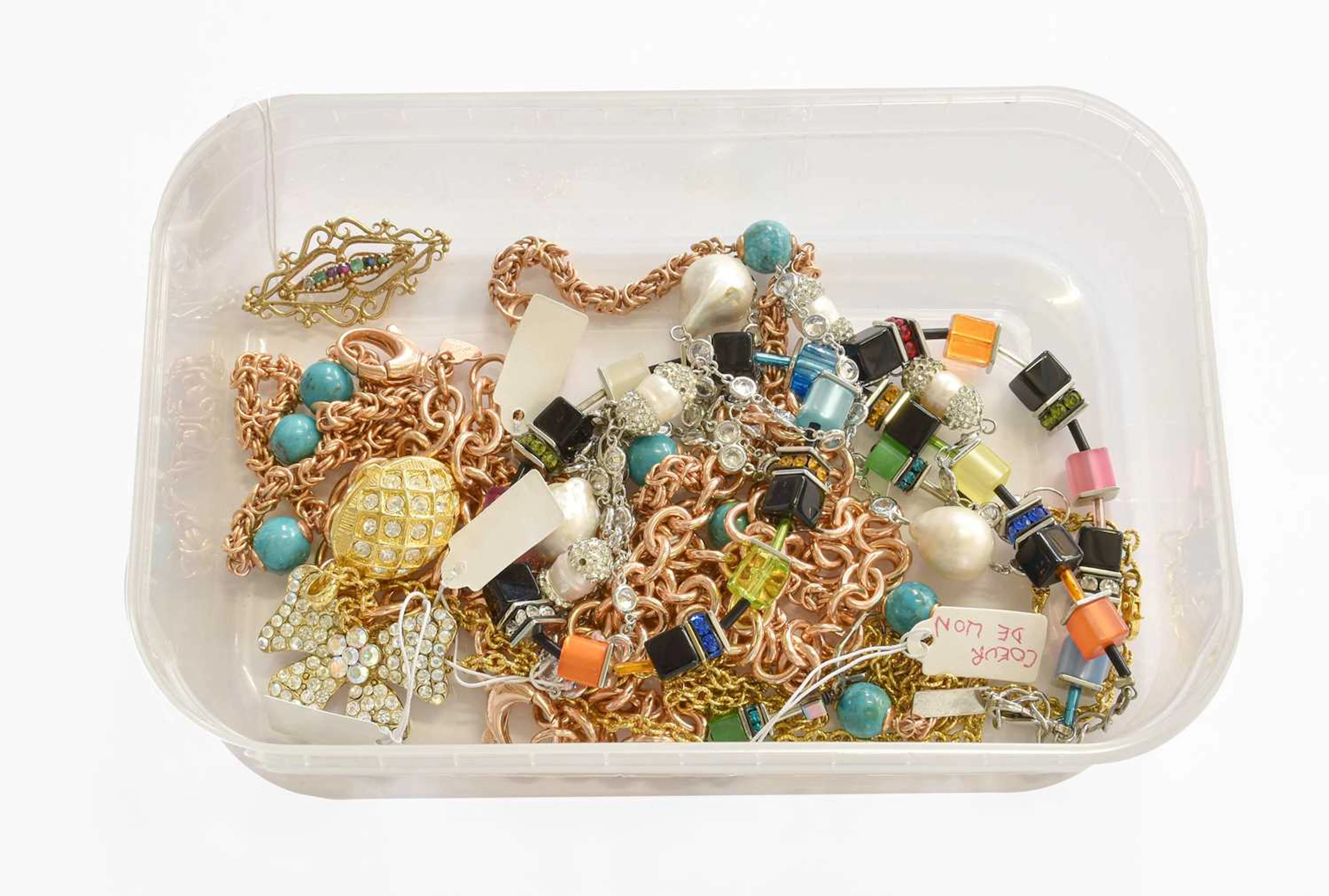 A 'Dearest' Gem-Set Brooch, A Quantity of Costume Jewellery