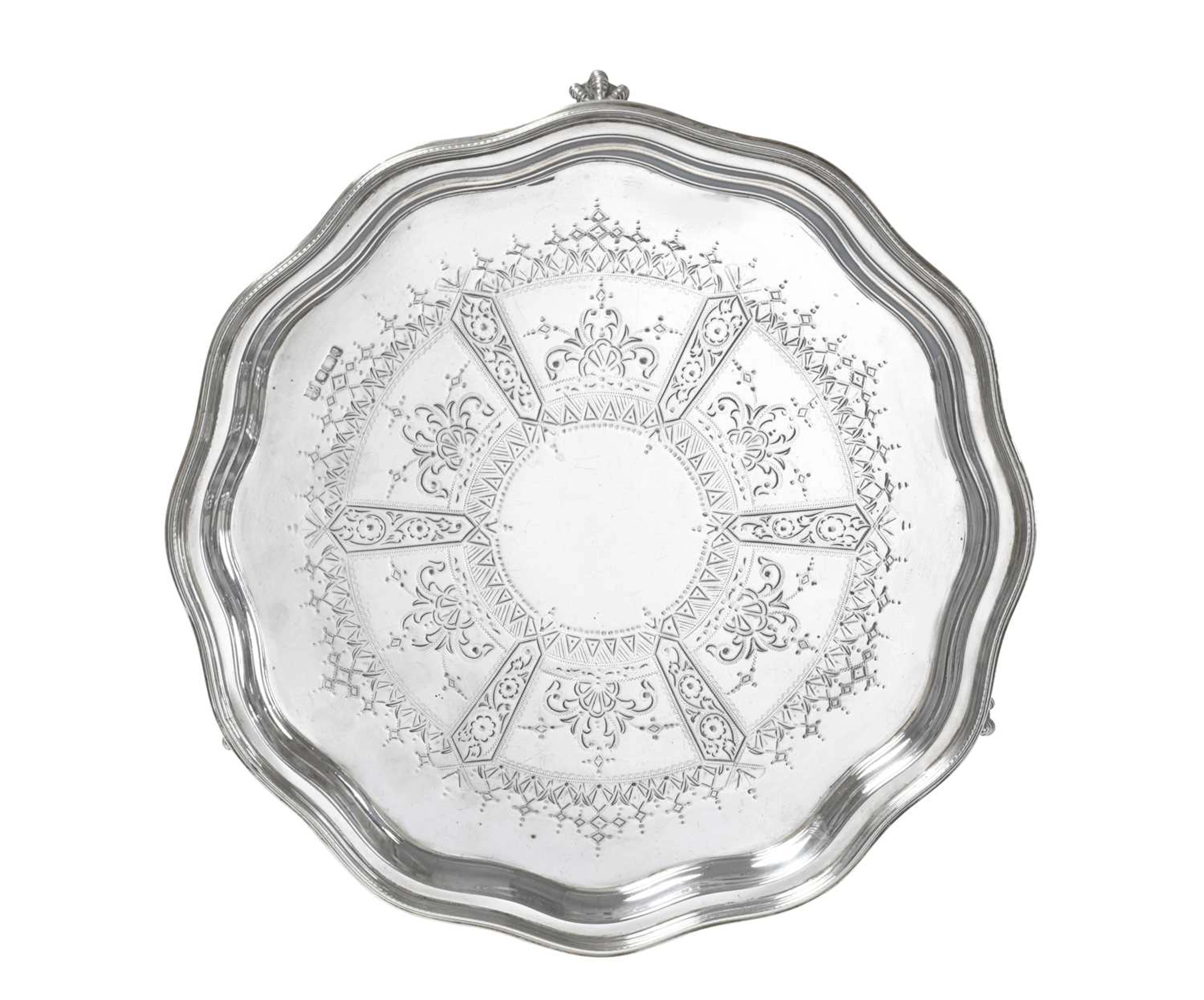 An Edward VII Silver Salver by John and William F. Deakin, Sheffield