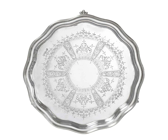 An Edward VII Silver Salver by John and William F. Deakin, Sheffield