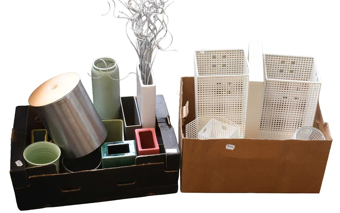 J Hoffmann by Bieffeplast White-Painted Metalware
