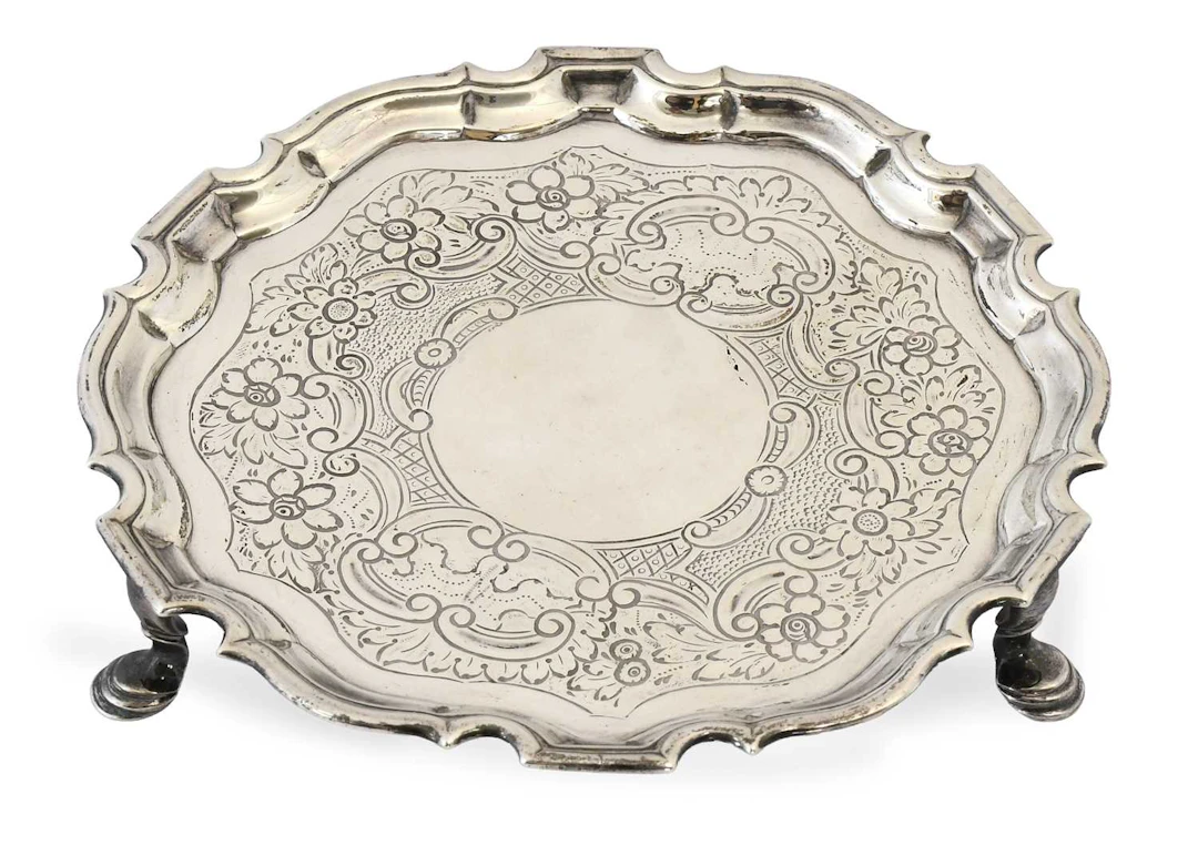 A George II Silver Waiter, by Denis Langton, London, 1732