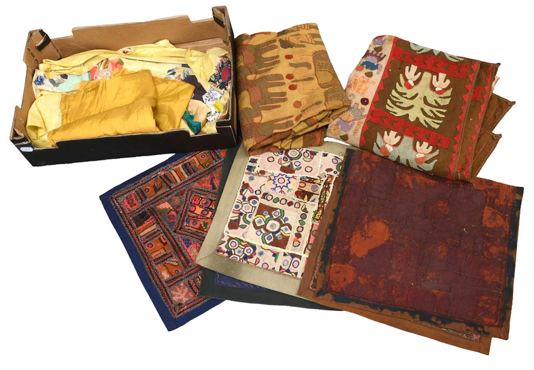 Assorted English and Indian Textiles