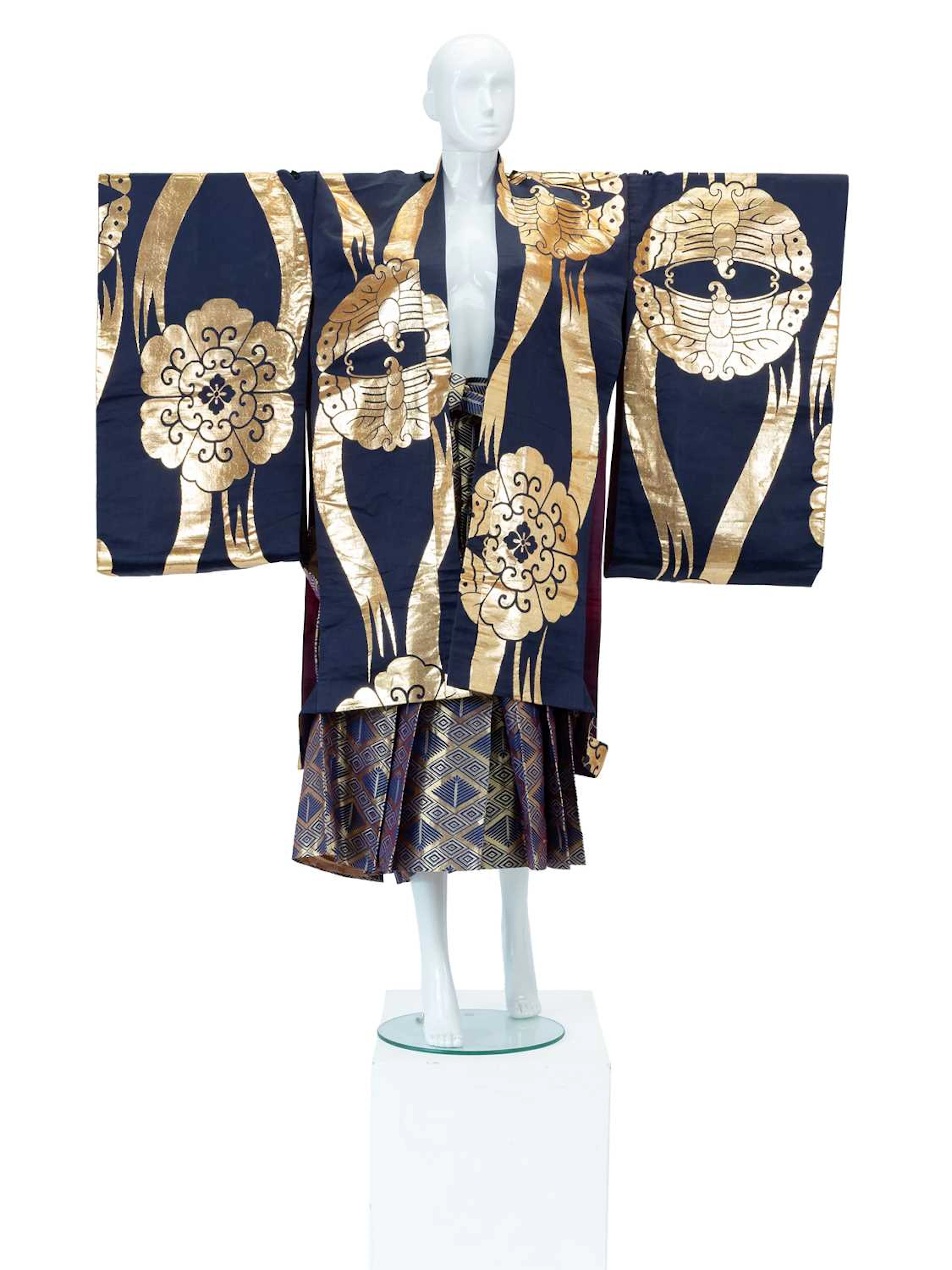 Japanese Men's Cermonial or Stage, Haori, Showa Period, Circa 1960-1980s