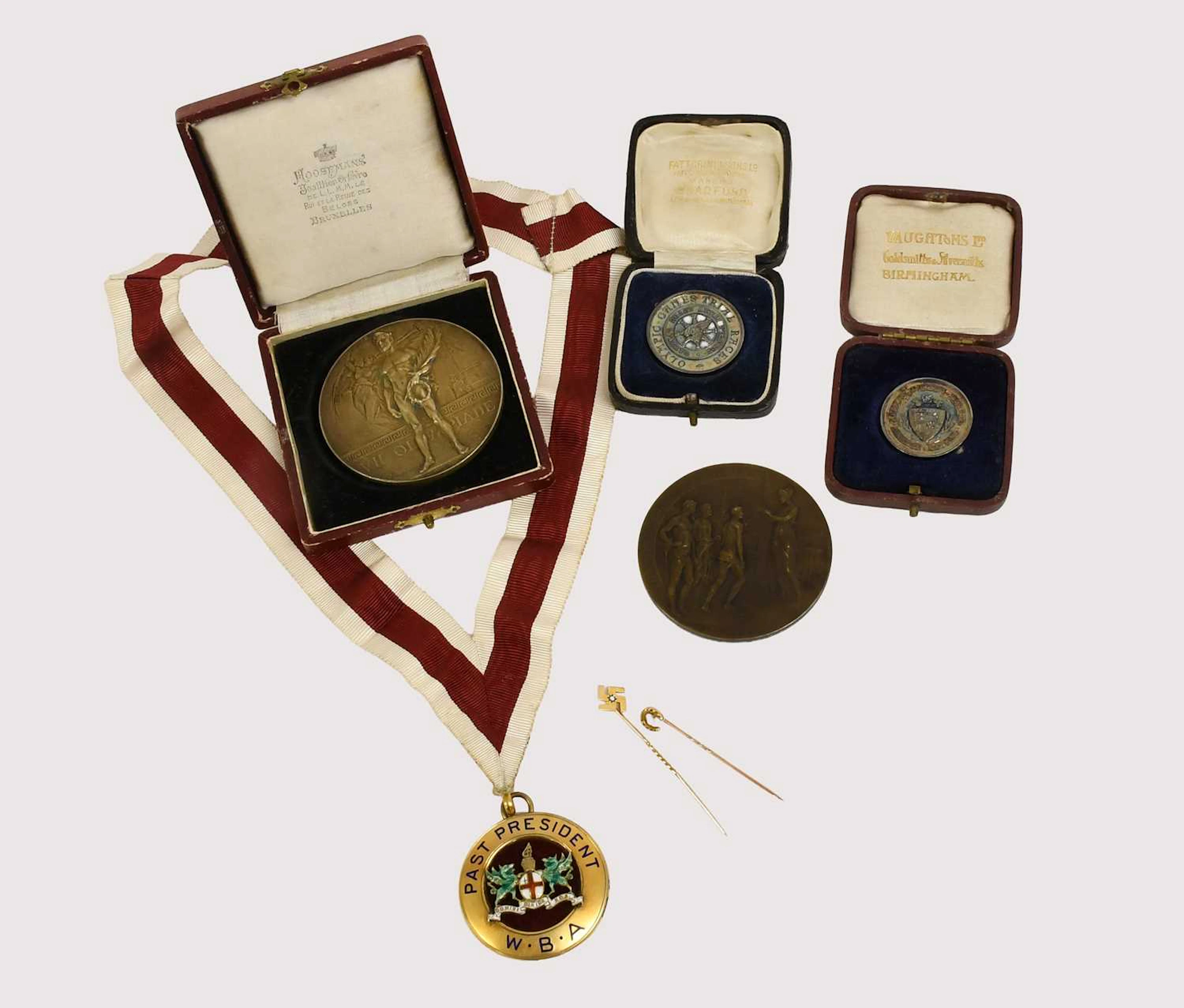 Fredrick Holmes 1920 Olympic Tug-Of-War Gold Medal Group