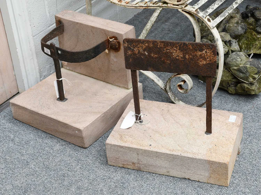 Two 18th Century Iron Boot Scrapers