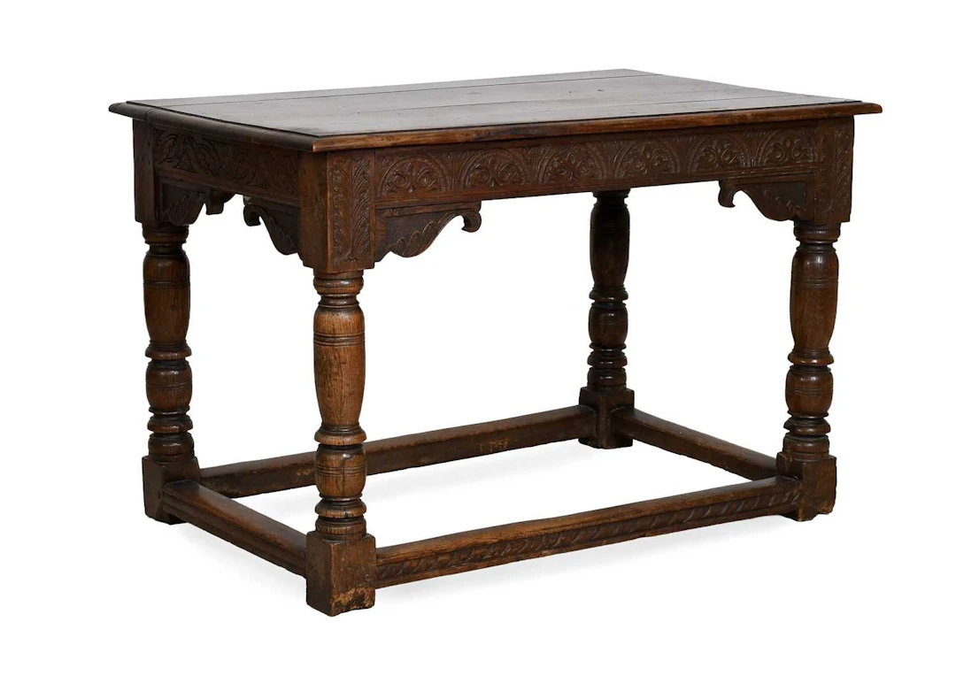 A Carved Oak Centre Table, circa 1700