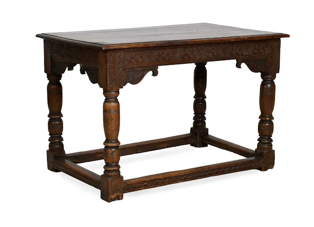 A Carved Oak Centre Table, circa 1700