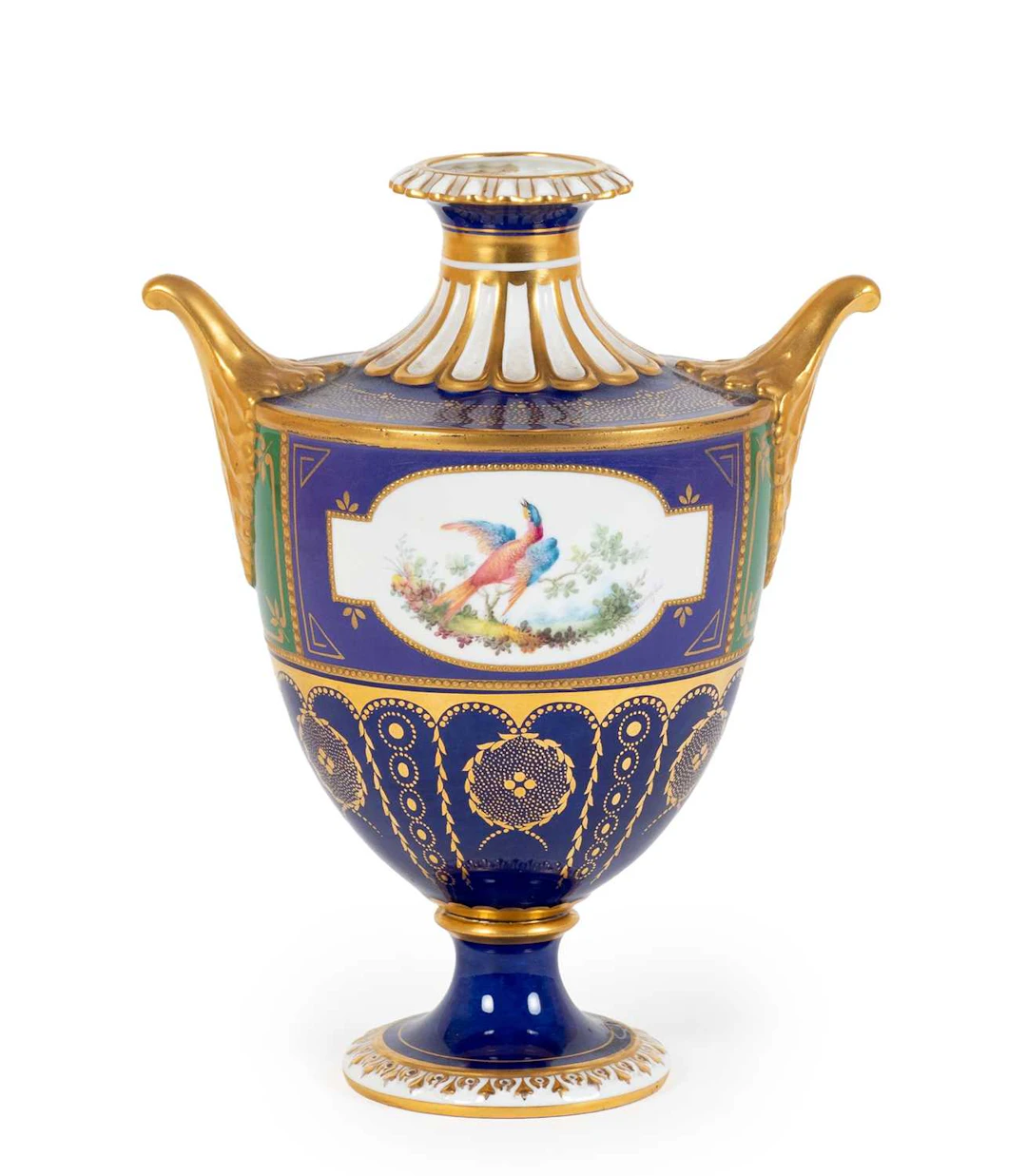 A Royal Crown Derby Porcelain Vase, by George Darlington, 1922