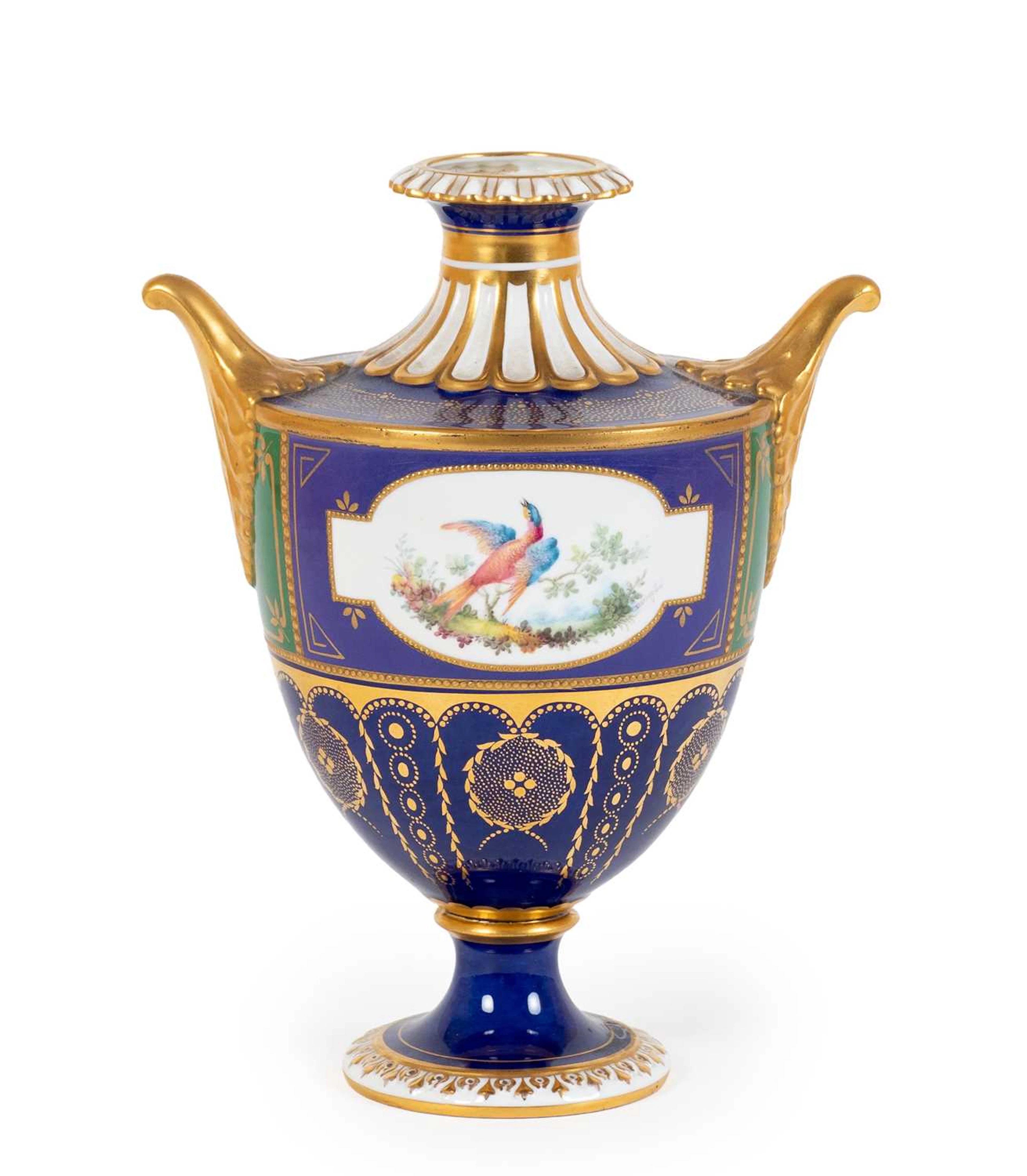A Royal Crown Derby Porcelain Vase, by George Darlington, 1922