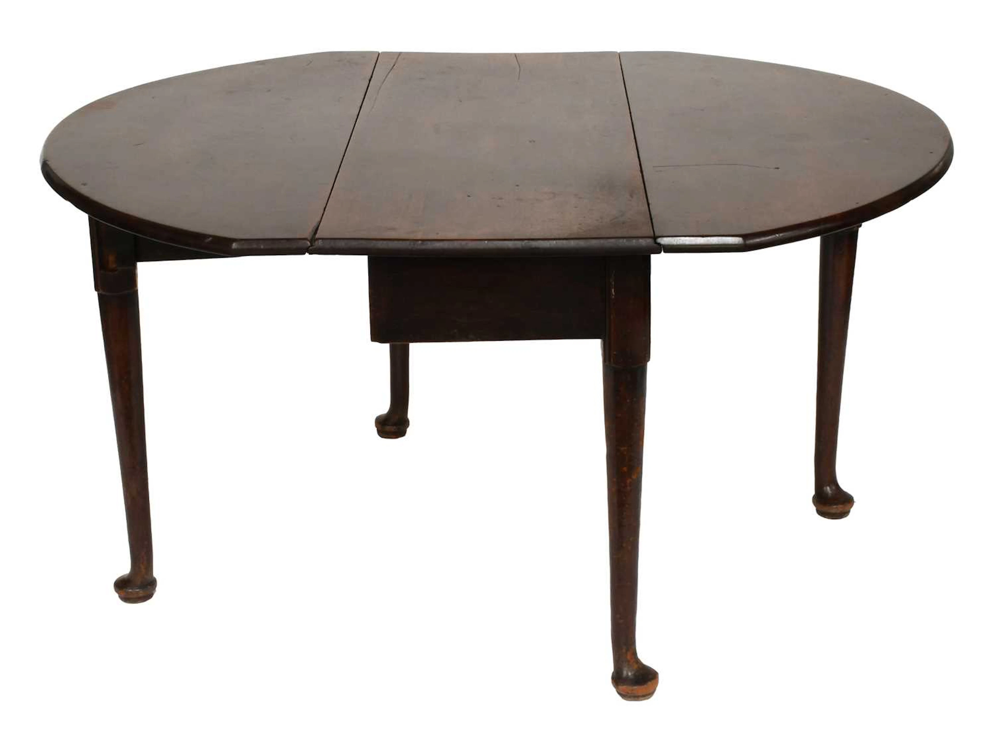 An 18th Century Mahogany Drop Leaf Dining Table