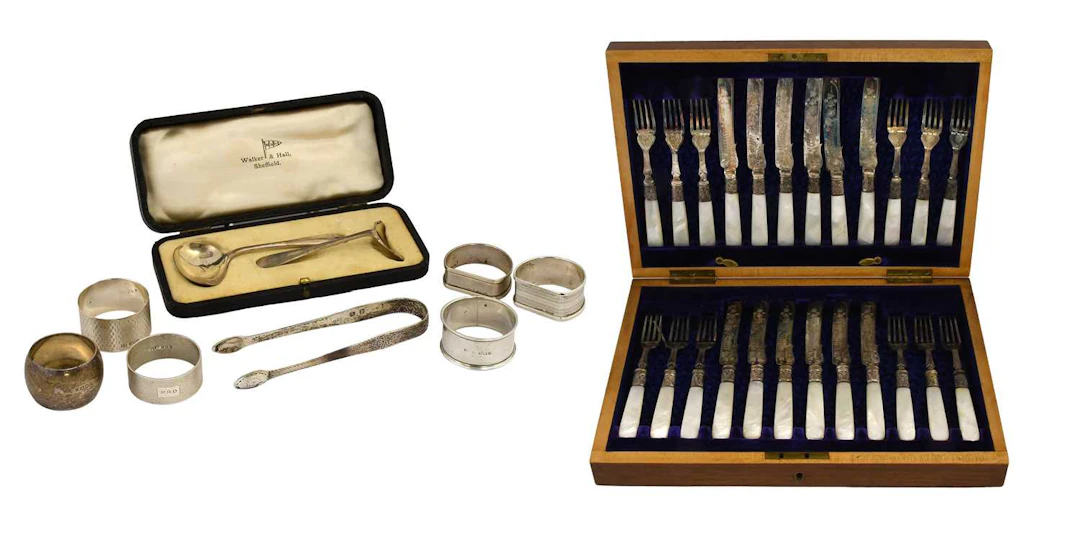 A Collection of Assorted Silver, Together With