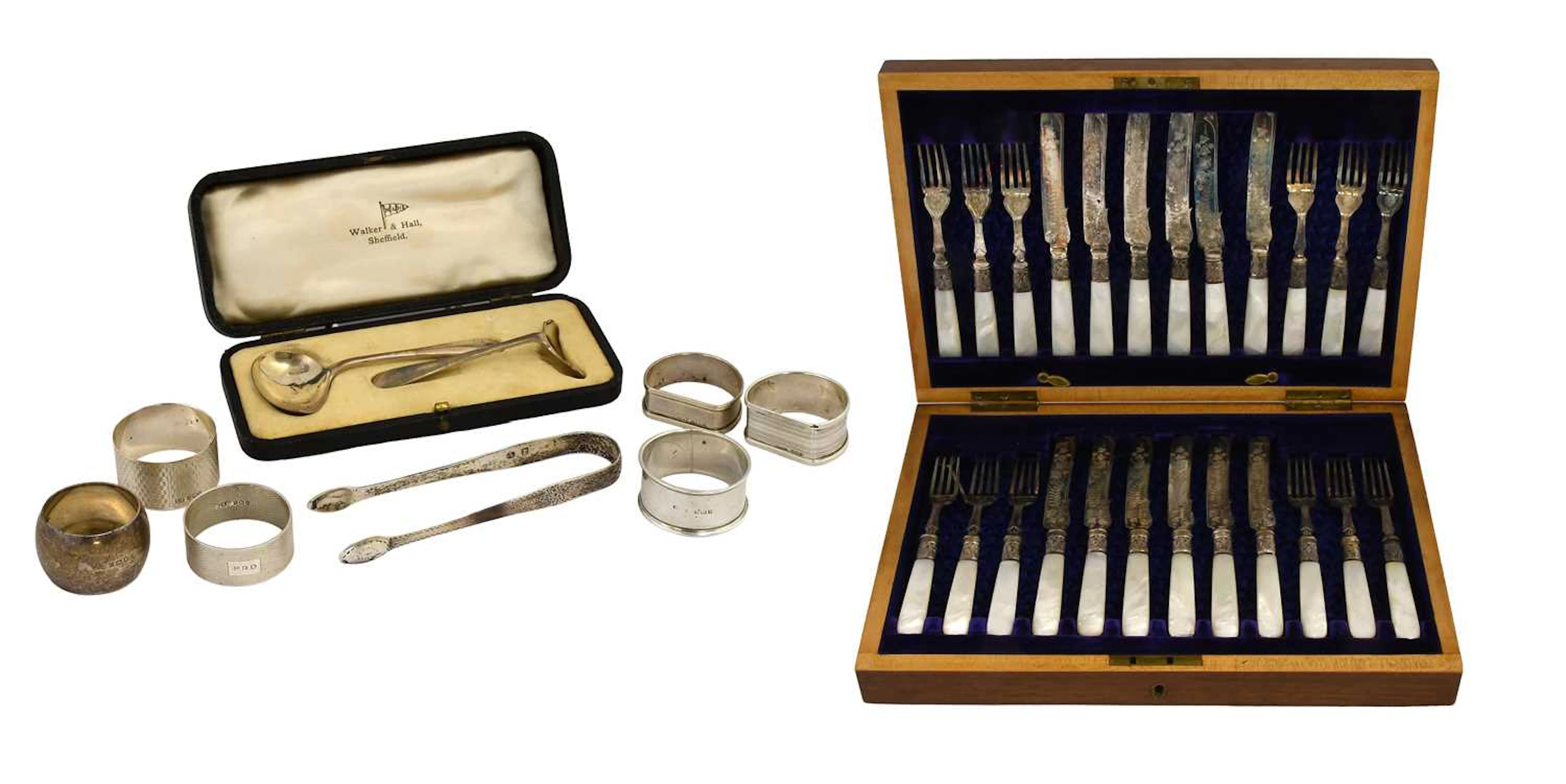 A Collection of Assorted Silver, Together With