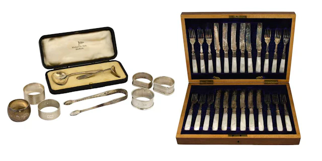 A Collection of Assorted Silver, Together With