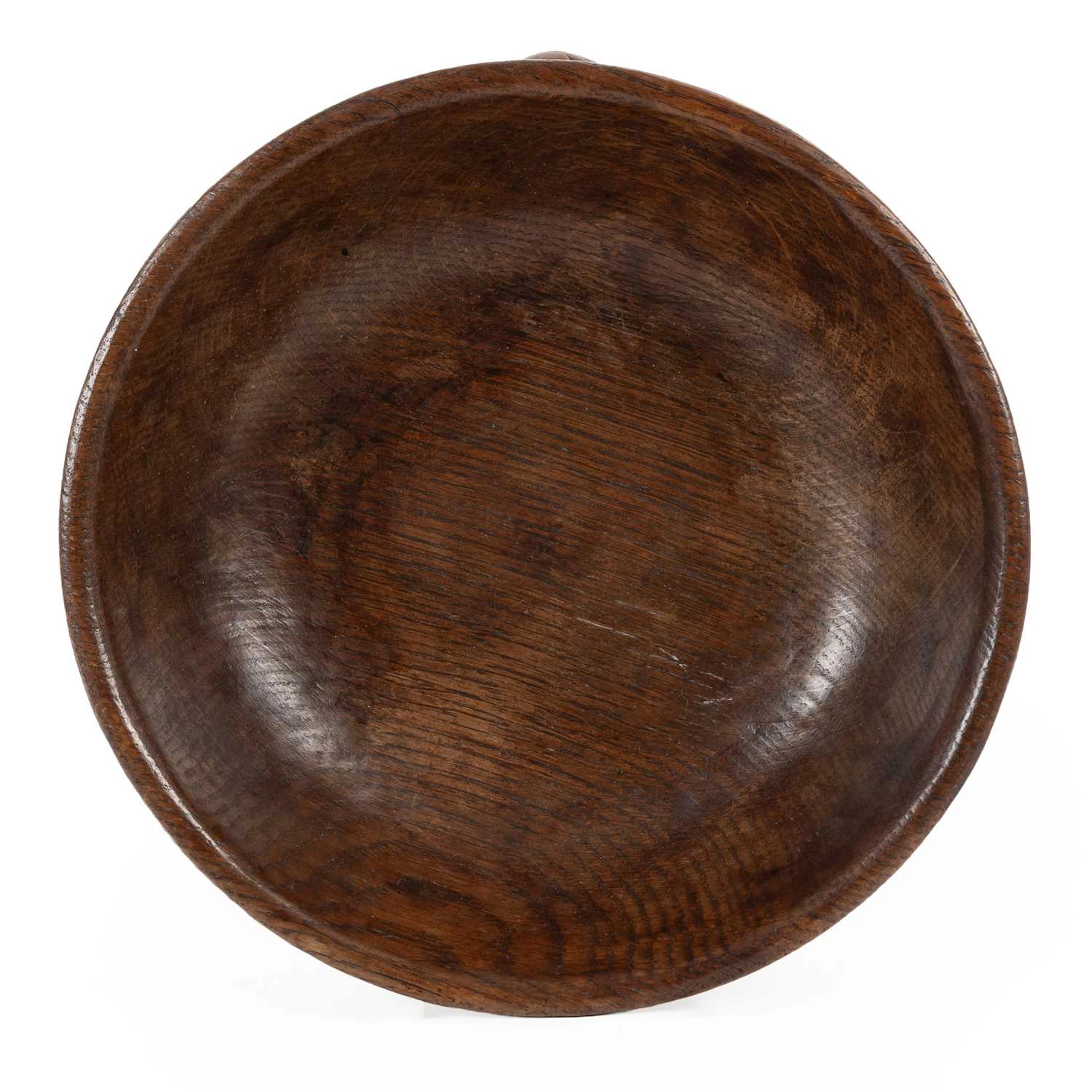 Robert Mouseman Thompson (1876-1955): An English Oak Fruit Bowl