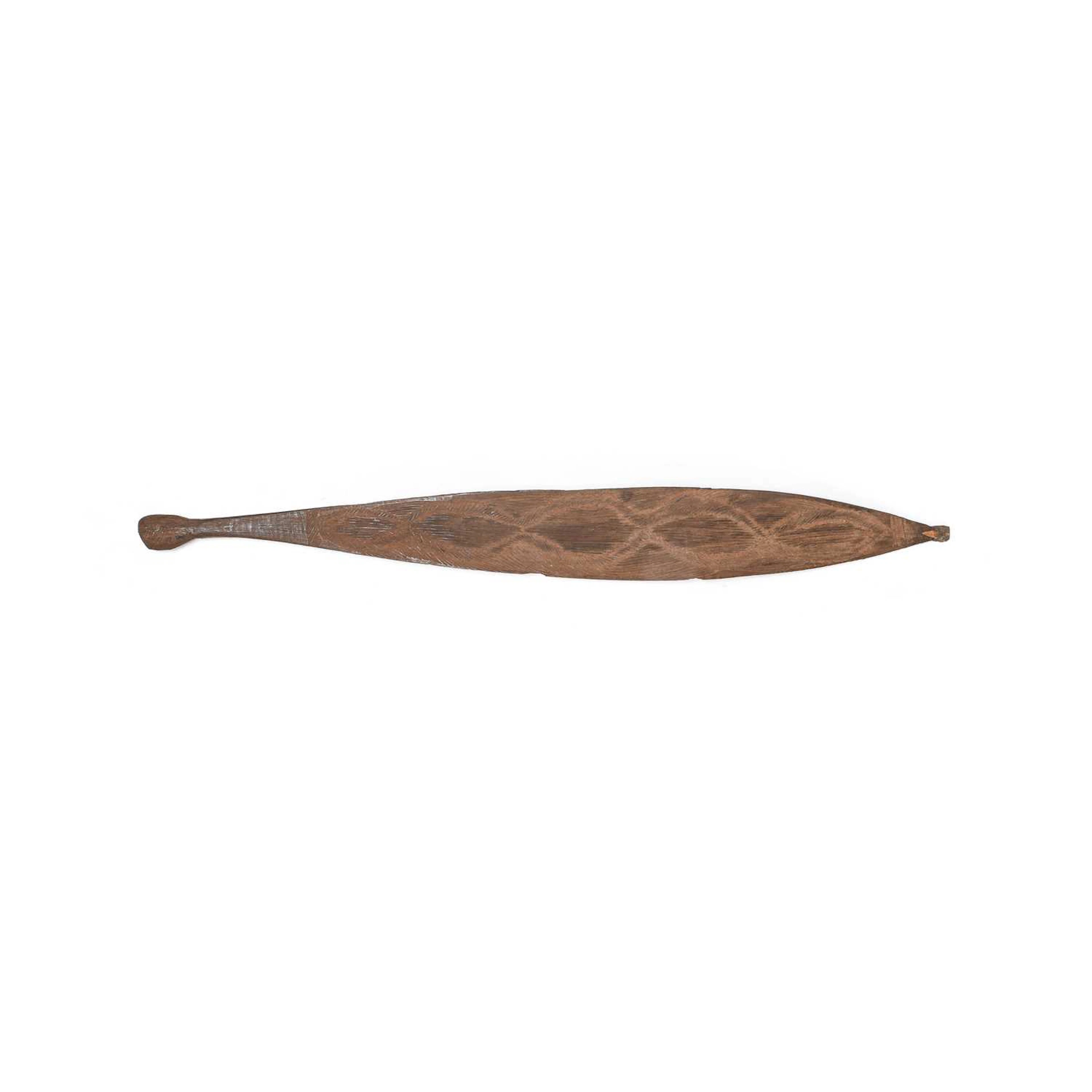 An Early 19th Century Australian Aboriginal Woomera (Spear-thrower)