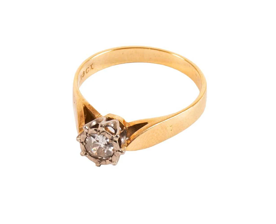 A Diamond Solitaire Ring