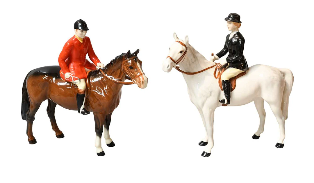 Beswick Huntsman (Standing), Huntswoman (Standing)