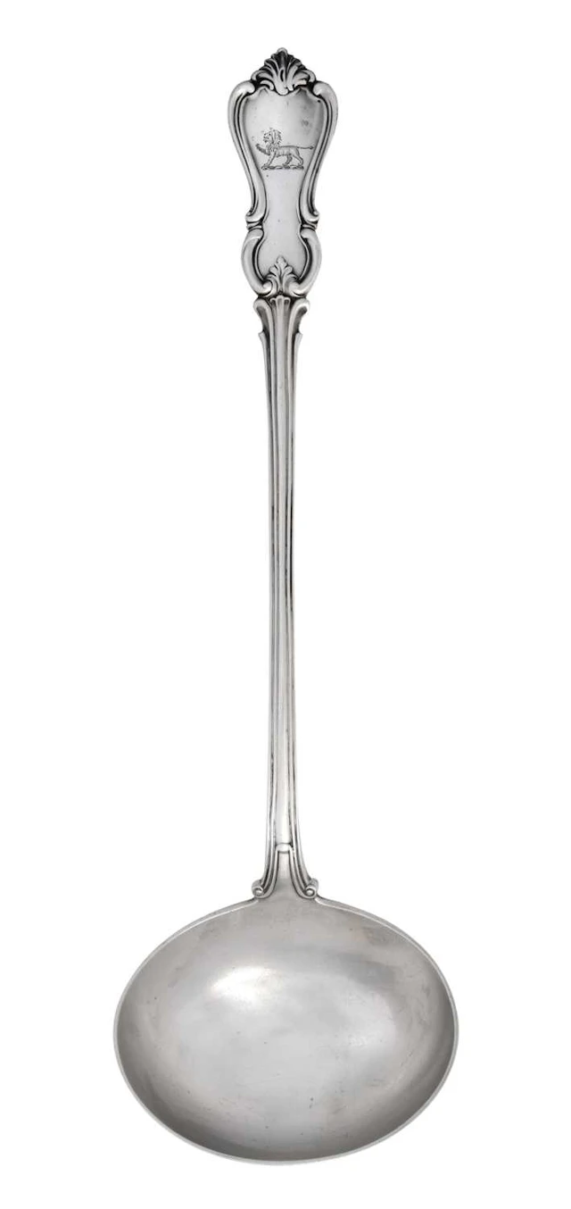 A Victorian Silver Soup-Ladle by Elizabeth Eaton, London, 1846, by