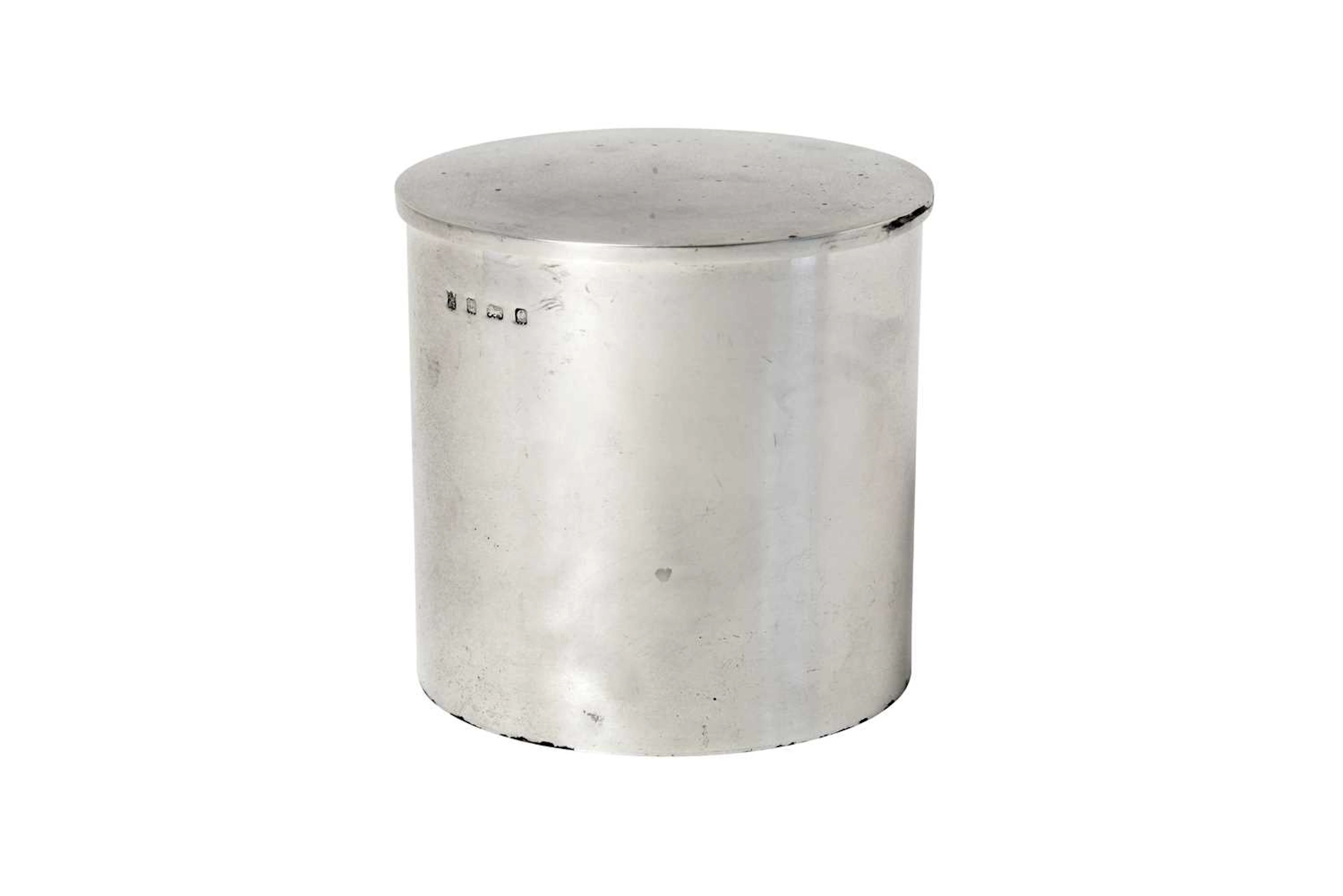 An Edward VII Silver Canister by A. and J. Zimmerman, Birmingham
