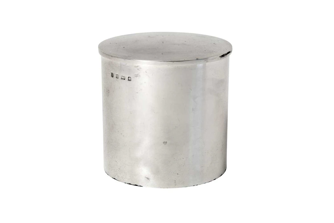An Edward VII Silver Canister by A. and J. Zimmerman, Birmingham