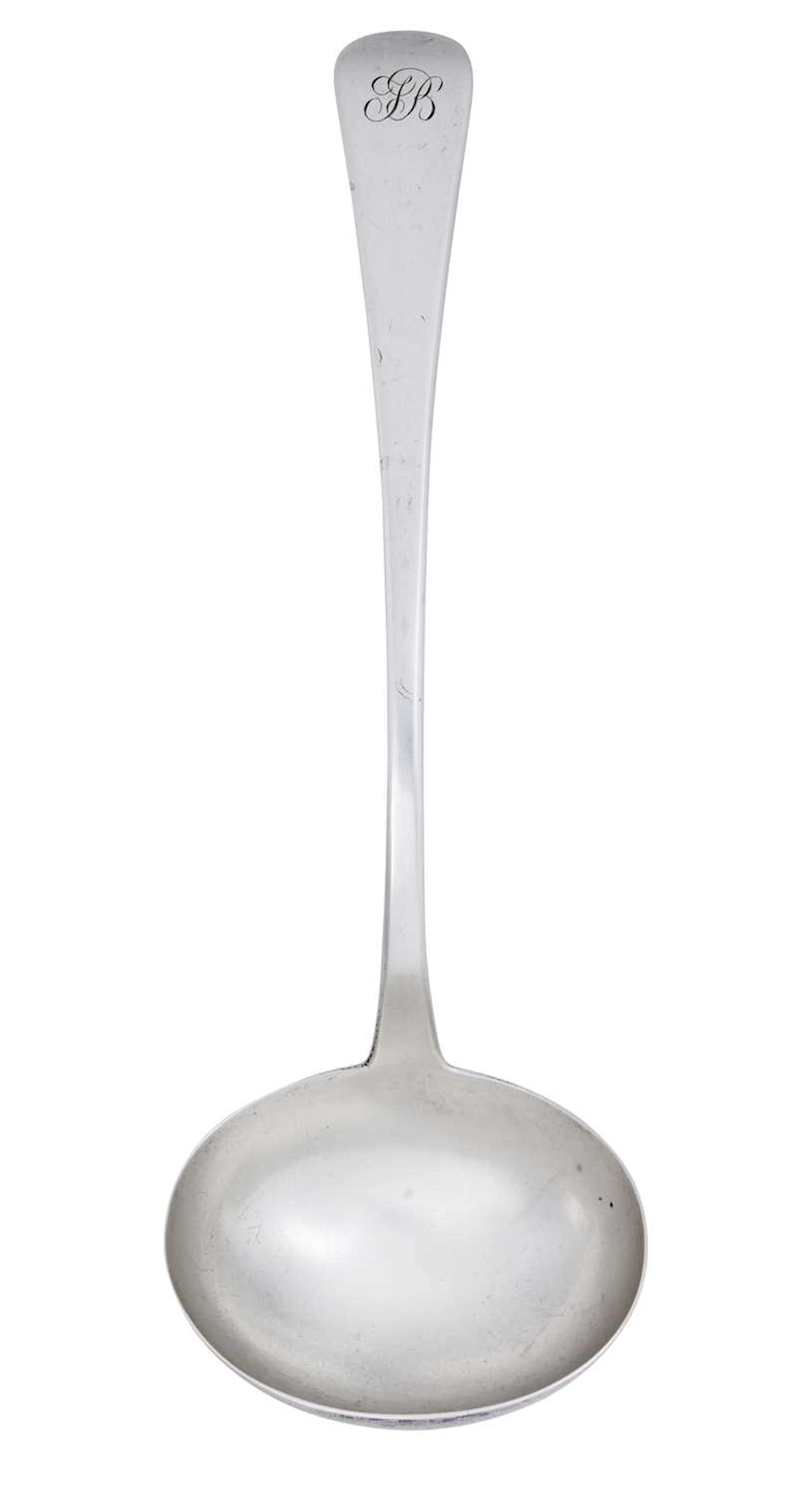 A George III Silver Soup-Ladle by Sarah and John William Blake, London