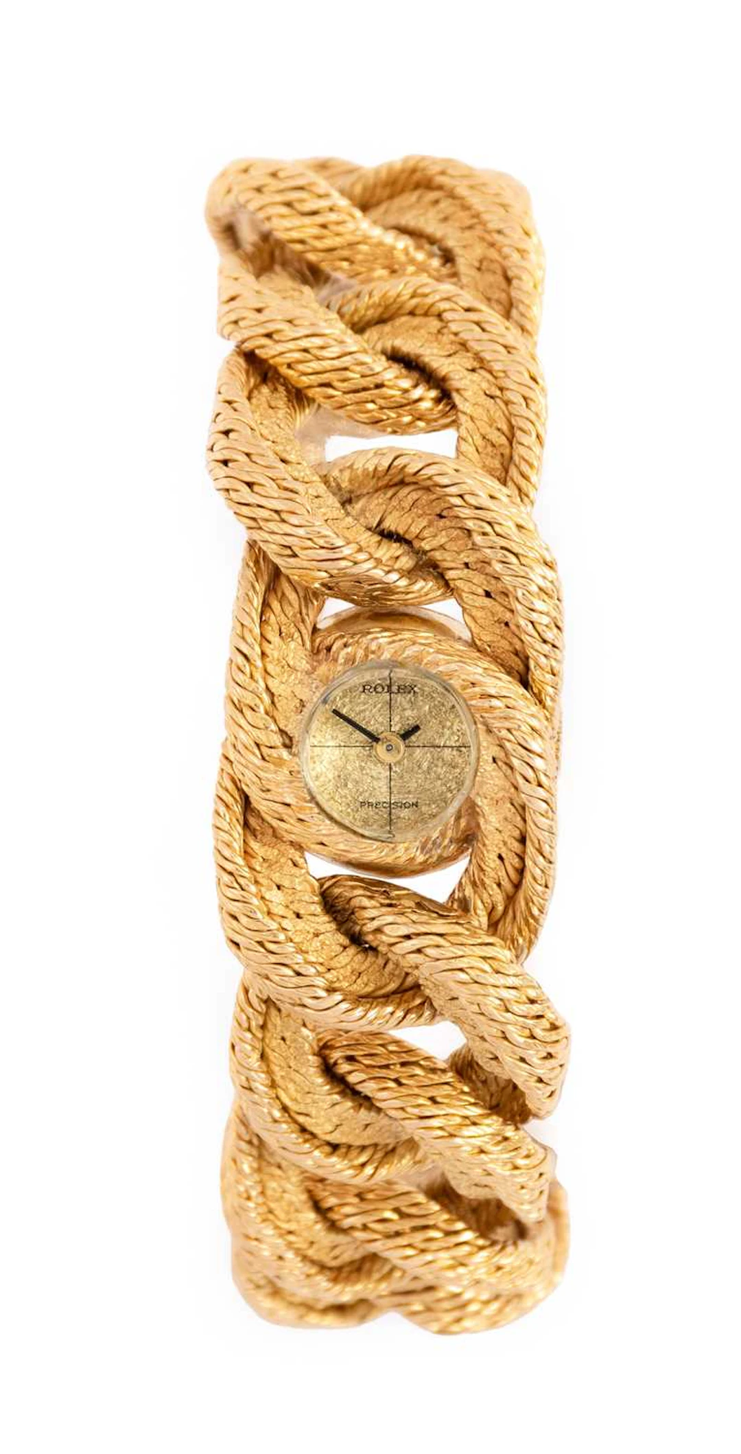 Rolex: A Rare Lady's 18 Carat Two Colour Gold Wristwatch with an Unusual