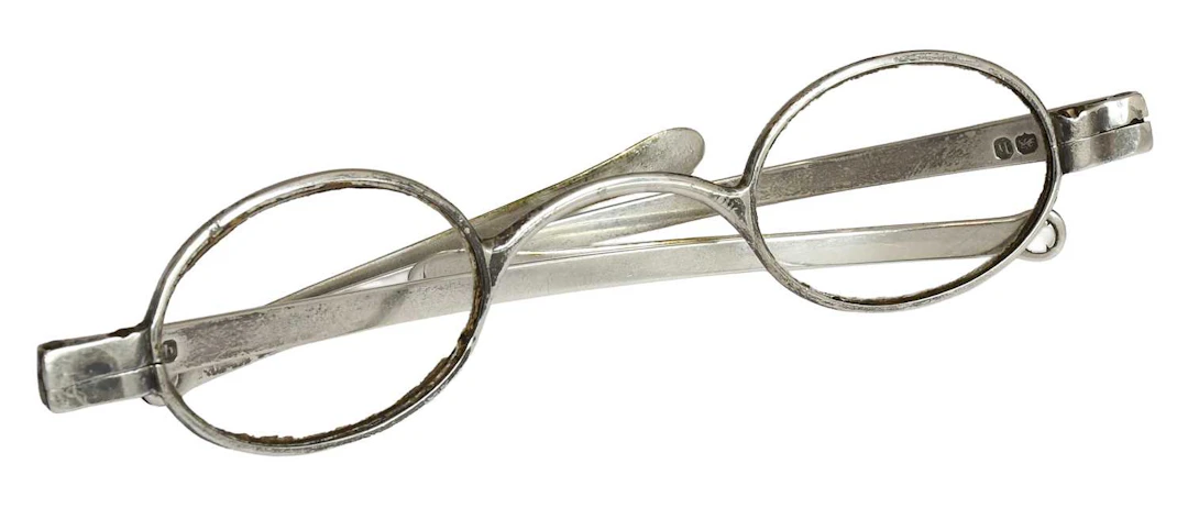 A Pair of George IV Silver Spectacles, Incuse Maker's Mark ET, Perhaps