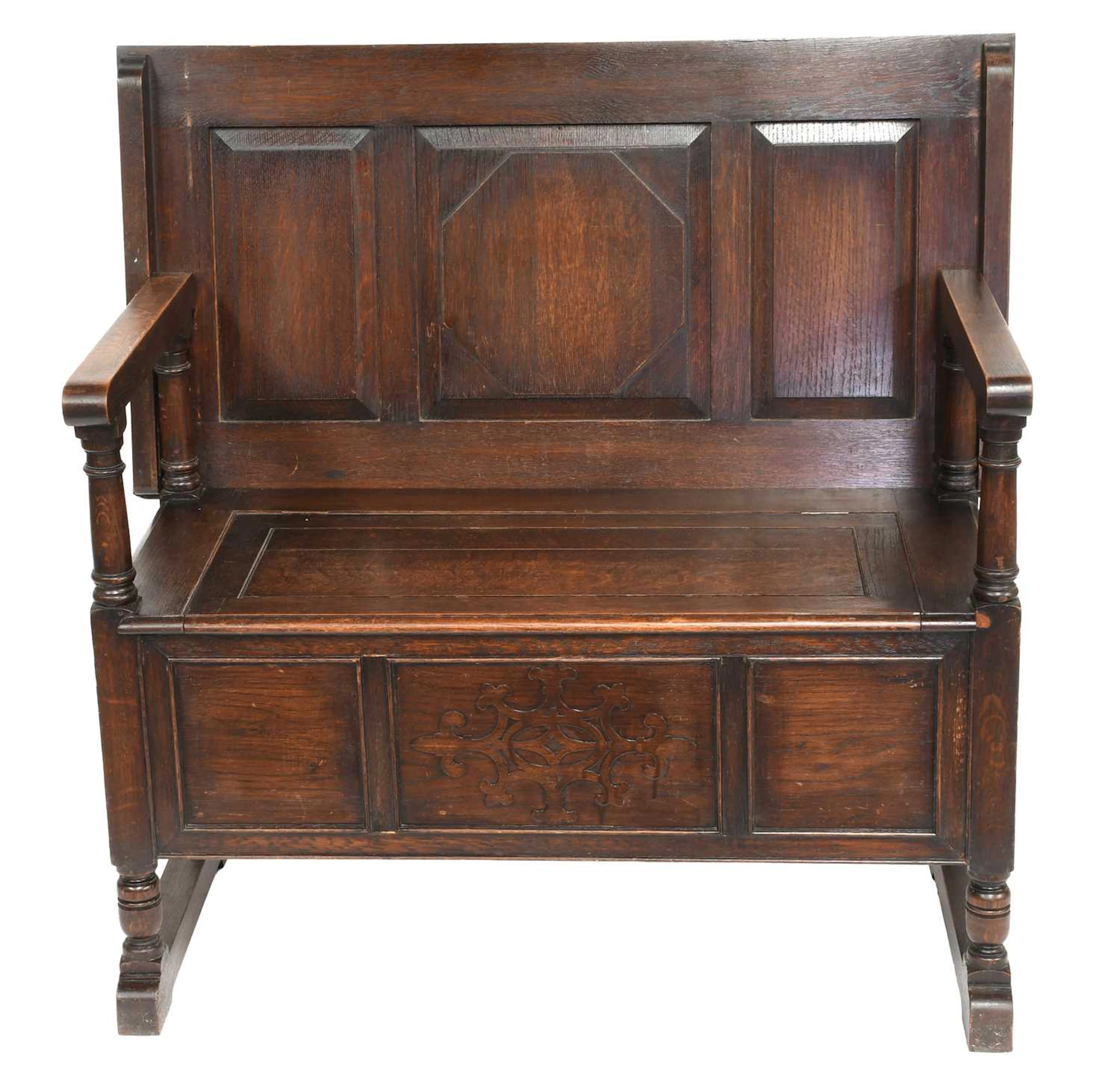 An Oak Monks Bench