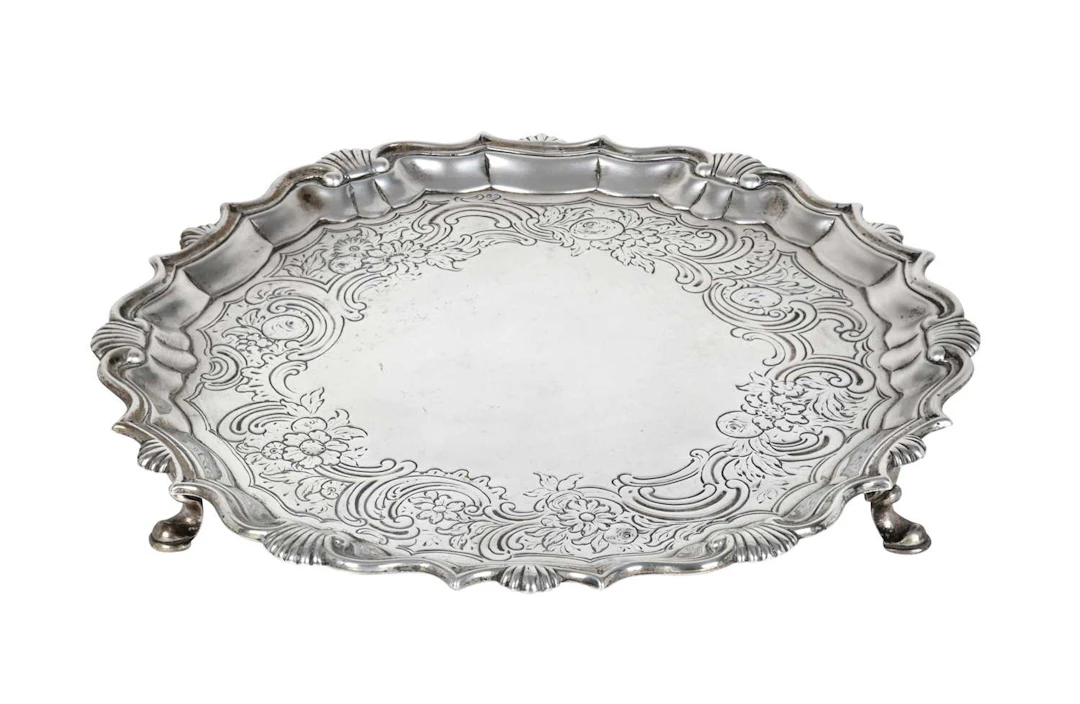 A George II Silver Salver by William Peaston, London, 1747, by William