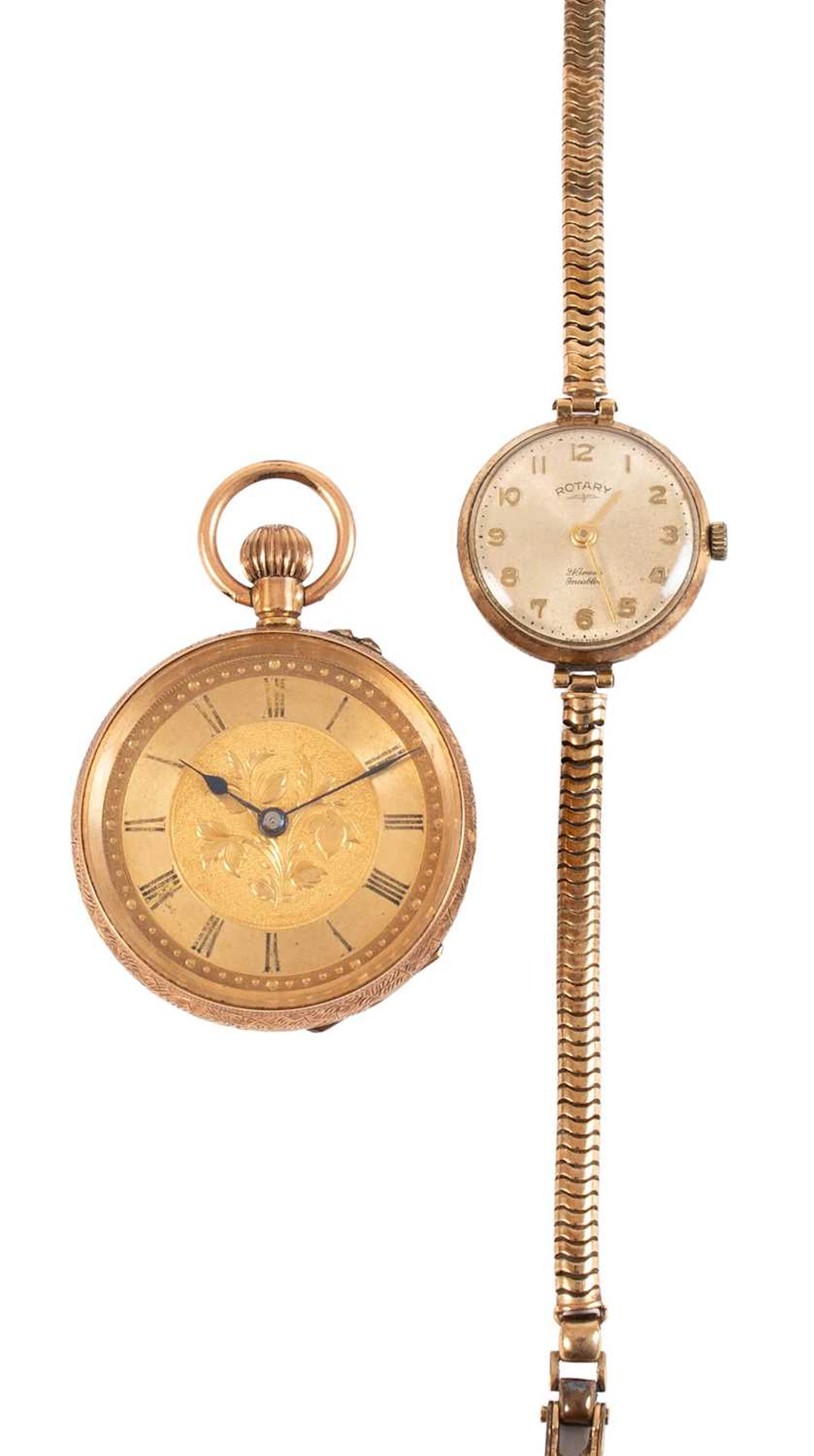 A Lady's 9 Carat Gold Wristwatch, signed Rotary, 1963
