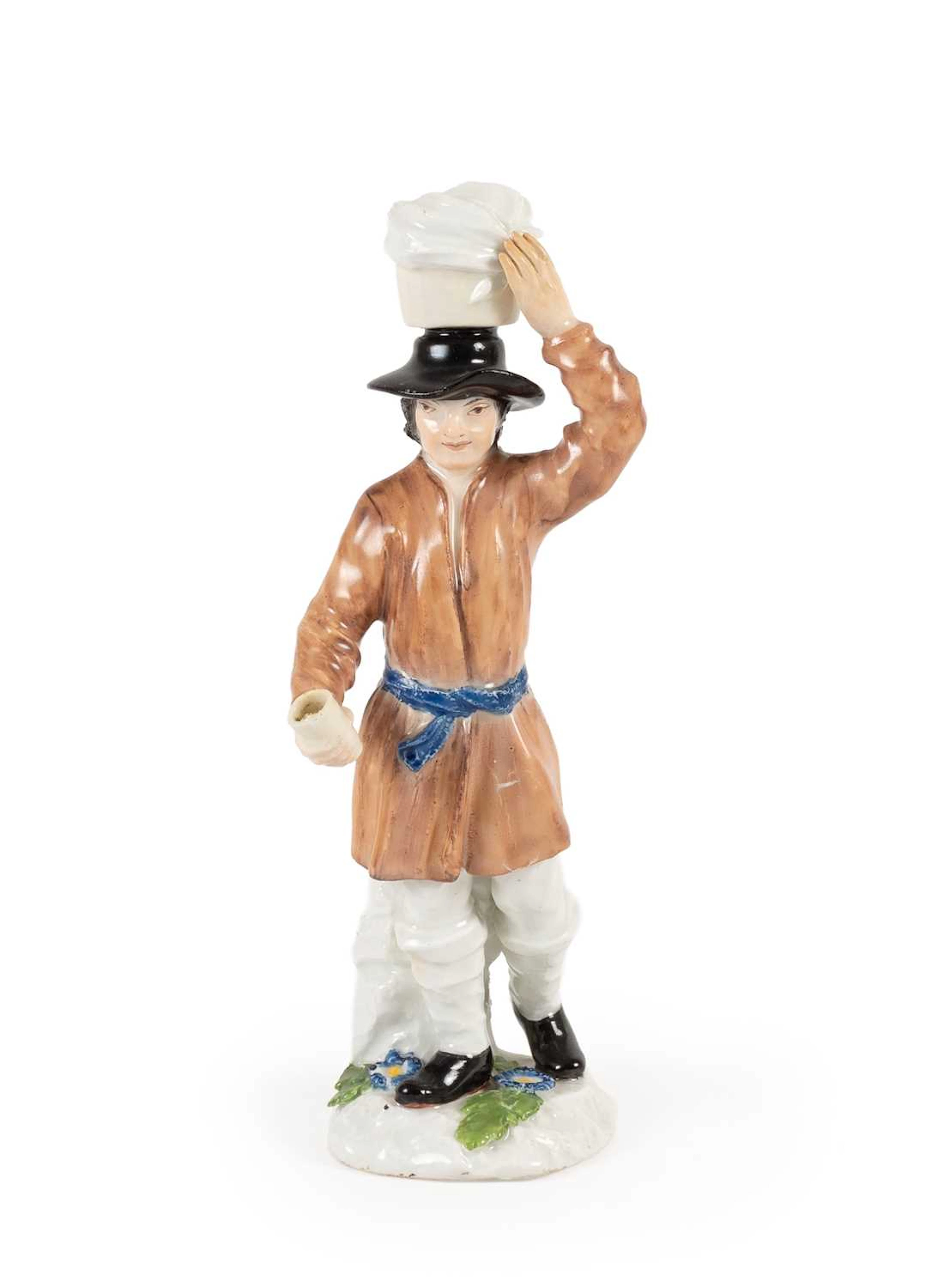 A Meissen Porcelain Figure of the Milk Seller from the Russian Peasants