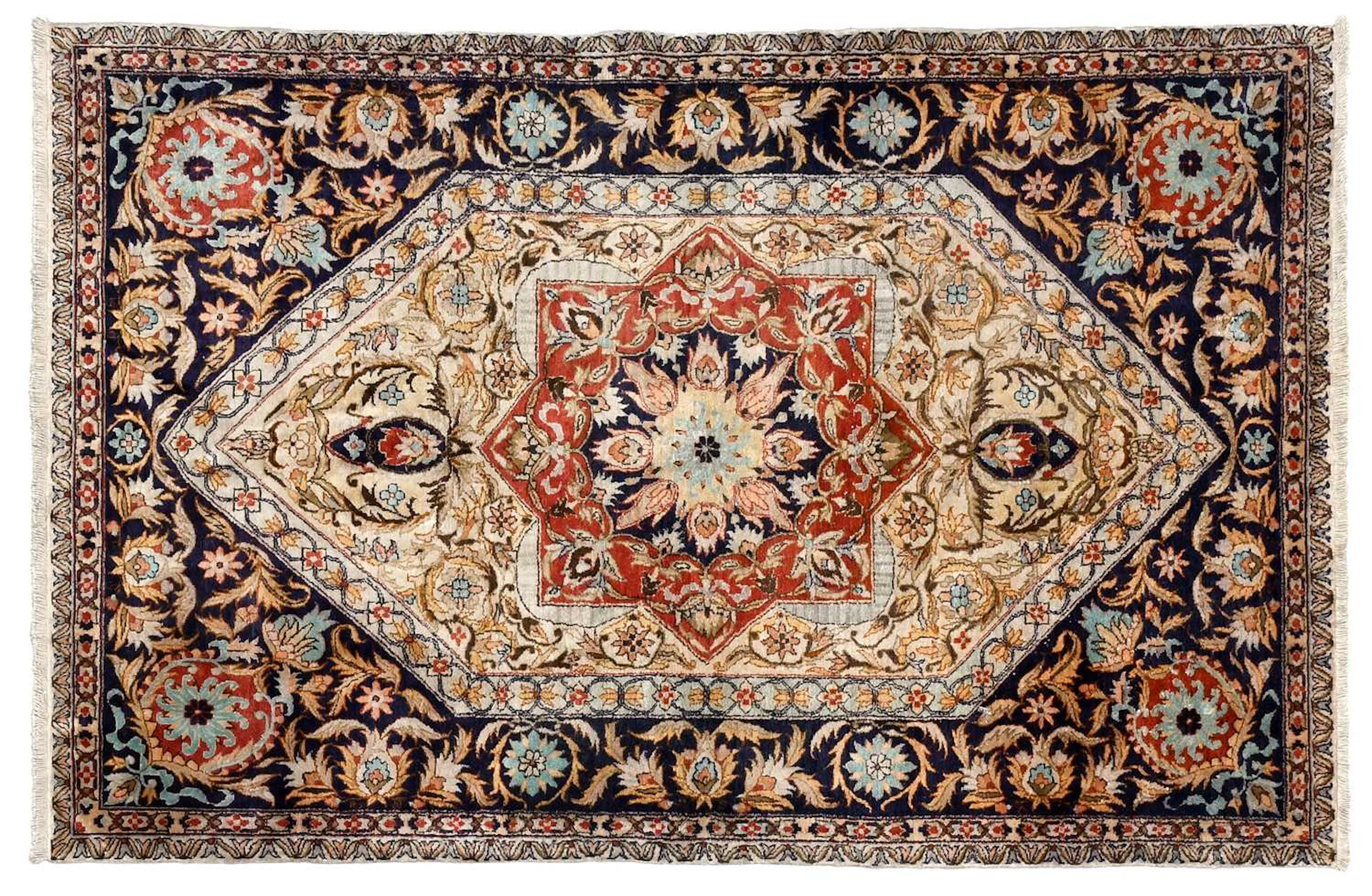 Egyptian Silk Rug, Circa 1960