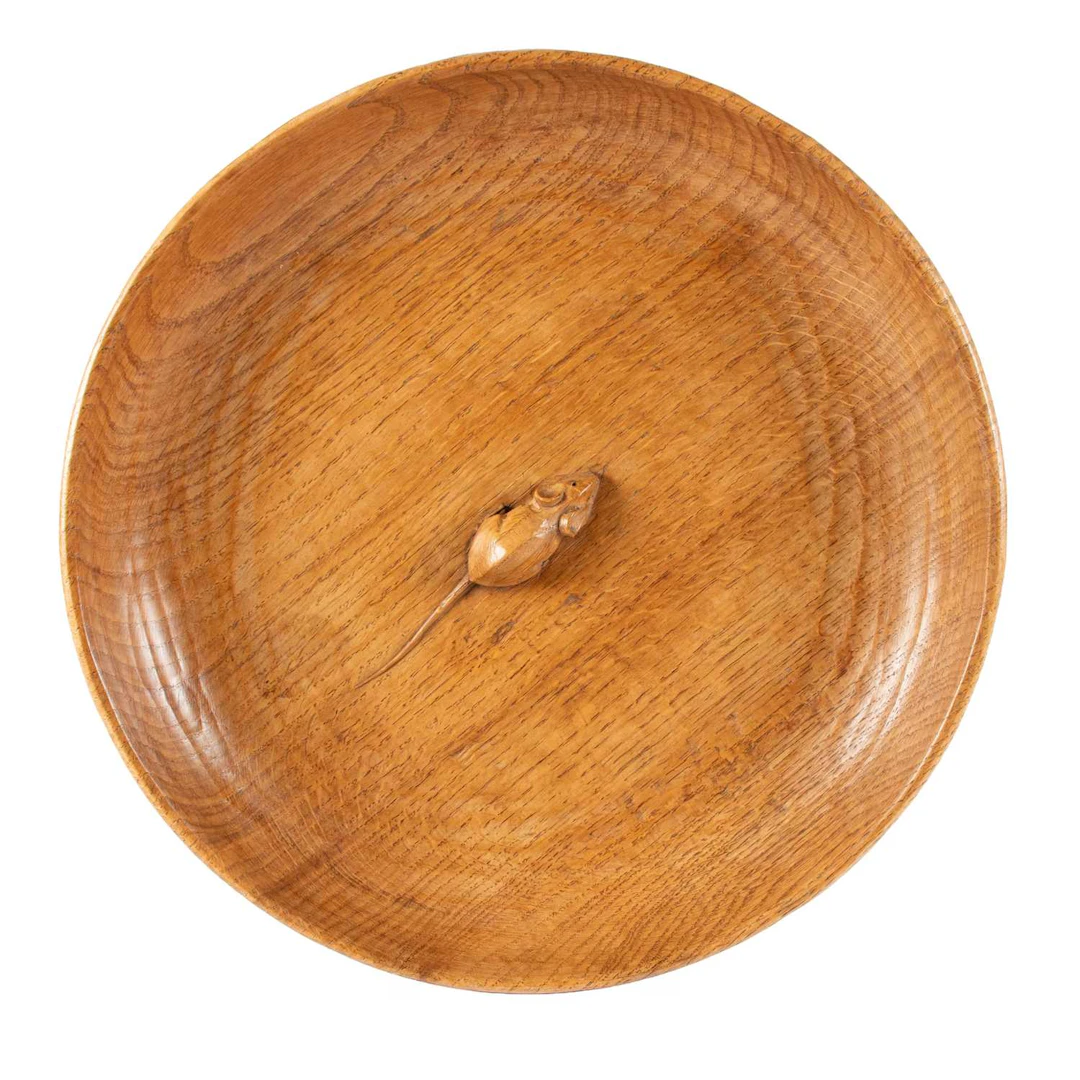 Workshop of Robert Mouseman Thompson (Kilburn): An English Oak Fruit Bowl