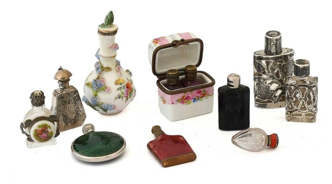 A Collection of Assorted Silver and Other Scent-Bottles
