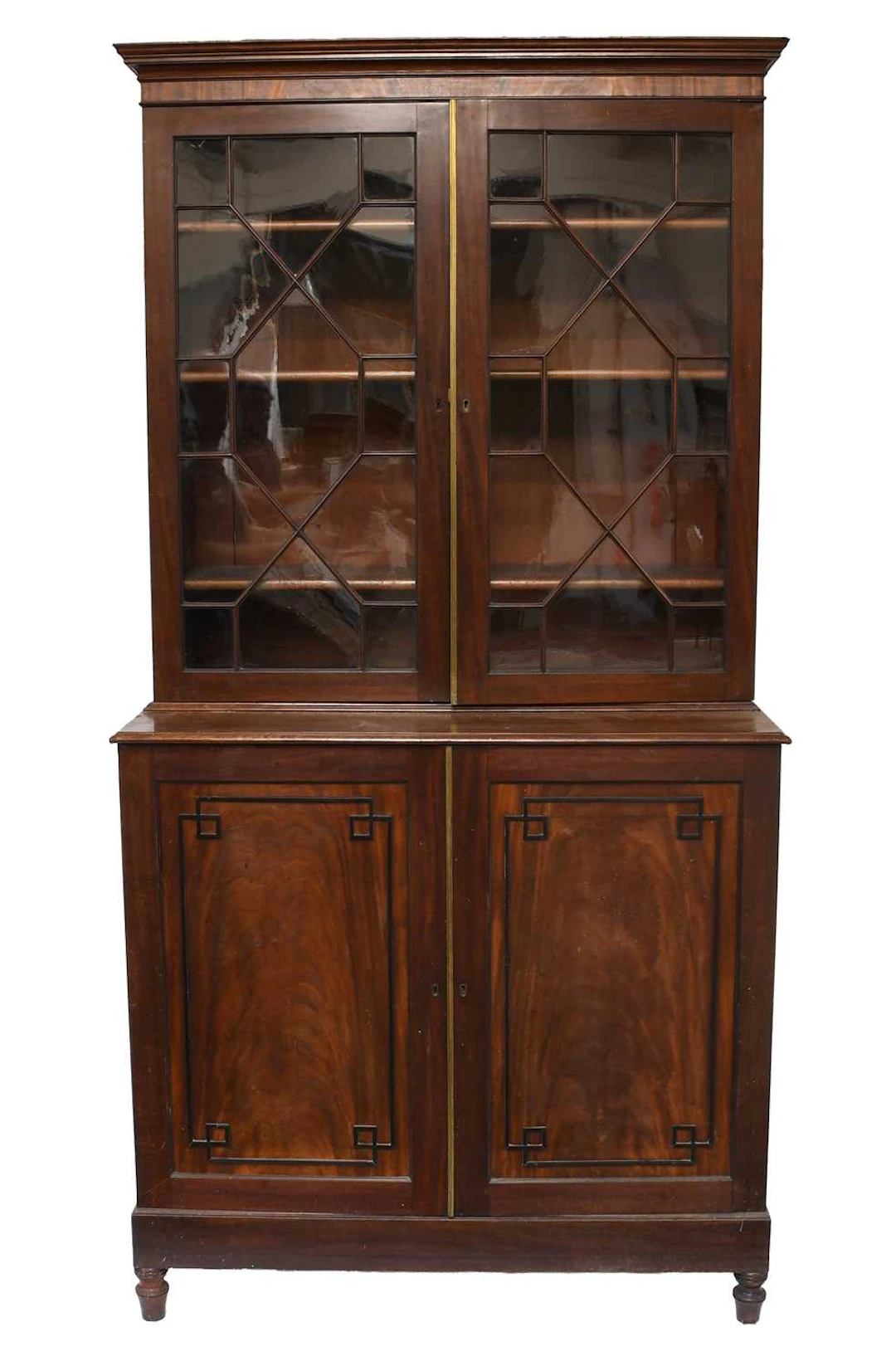 A Mahogany Bookcase Cabinet, 19th Century