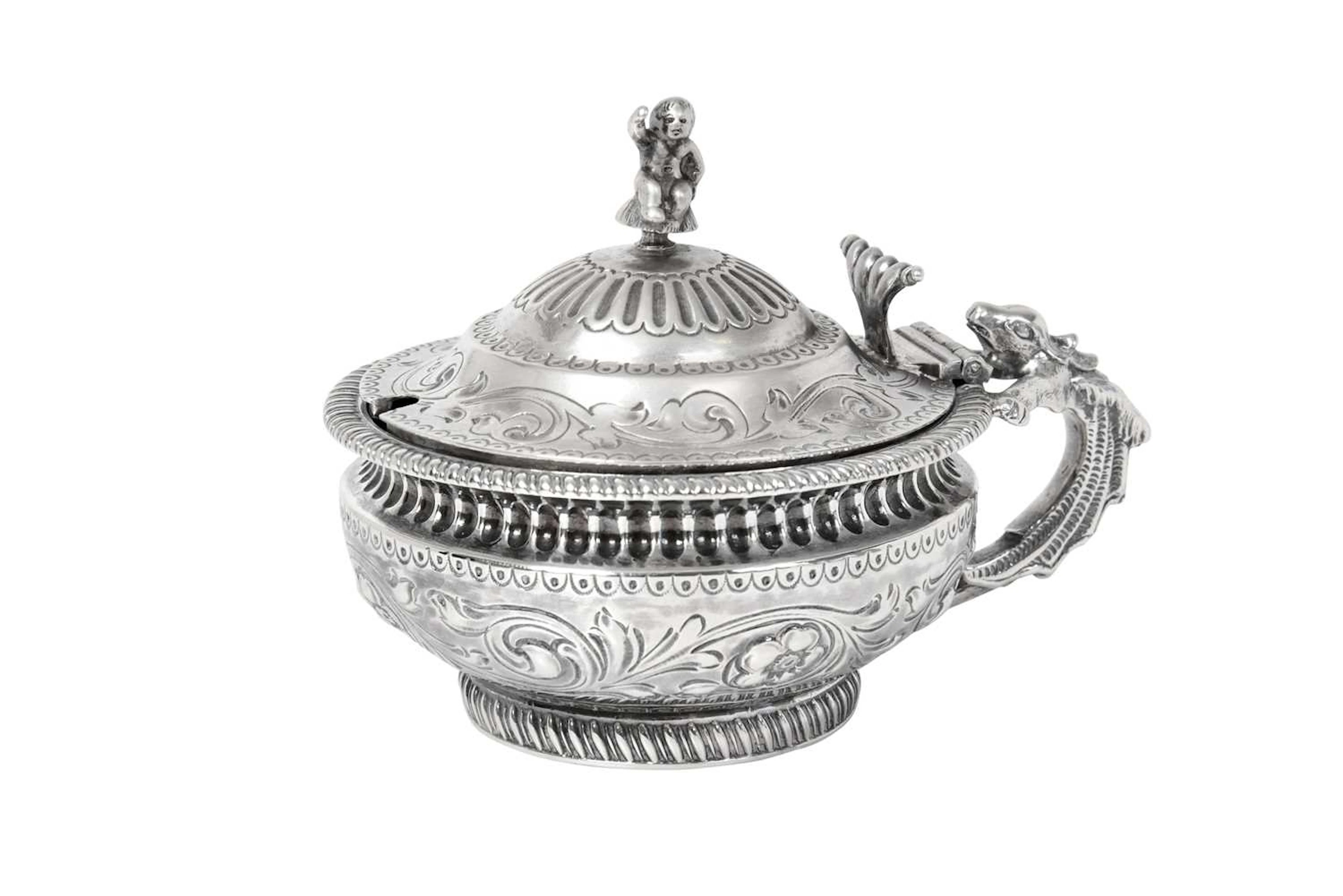 A Victorian Silver Mustard-Pot by George Fox, London, 1882, by George