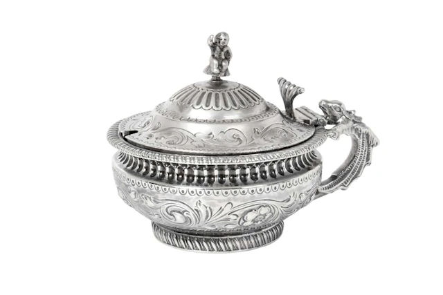 A Victorian Silver Mustard-Pot by George Fox, London, 1882, by George
