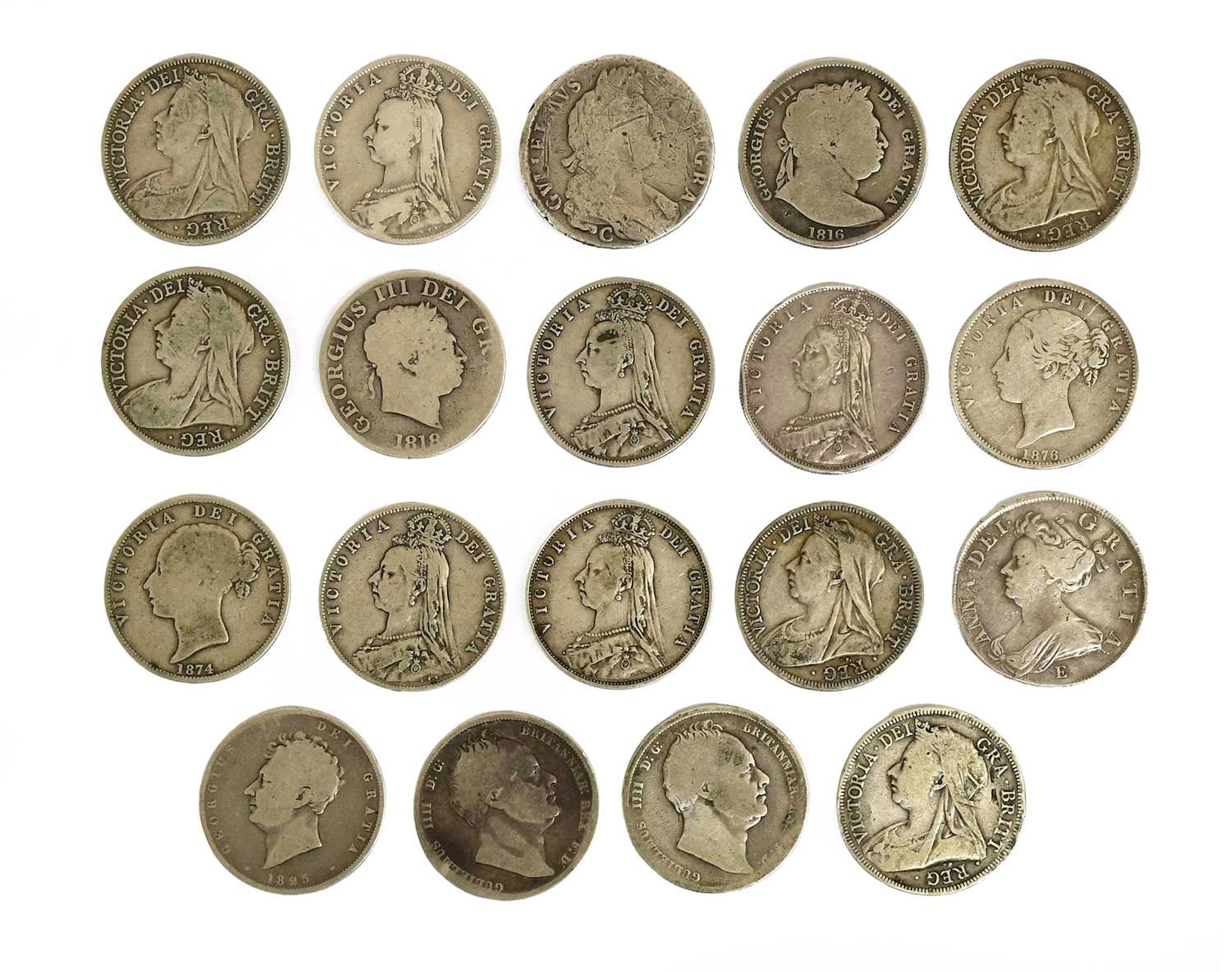 Assorted UK Halfcrowns