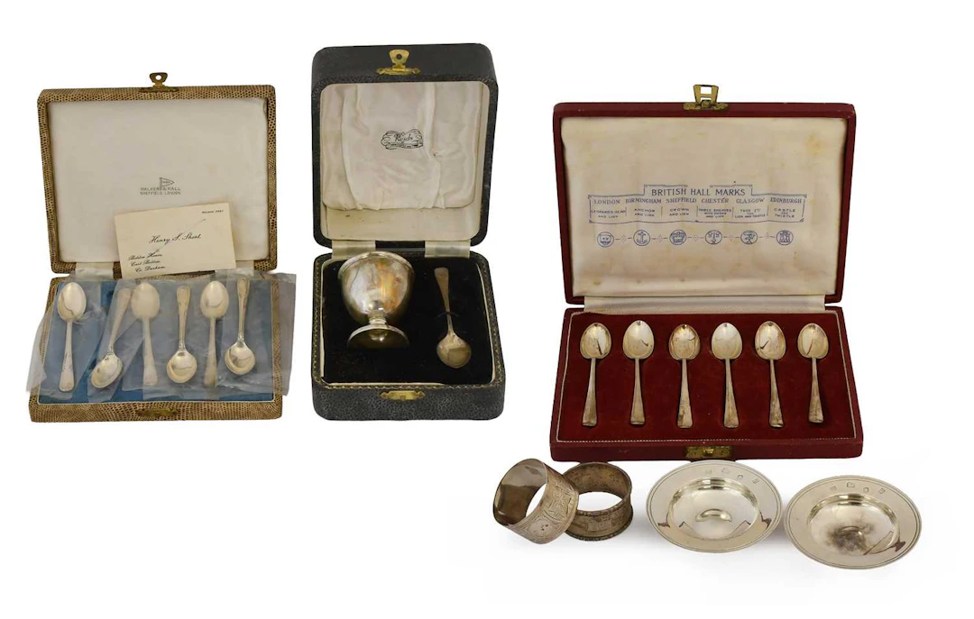 A Collection of Assorted Silver