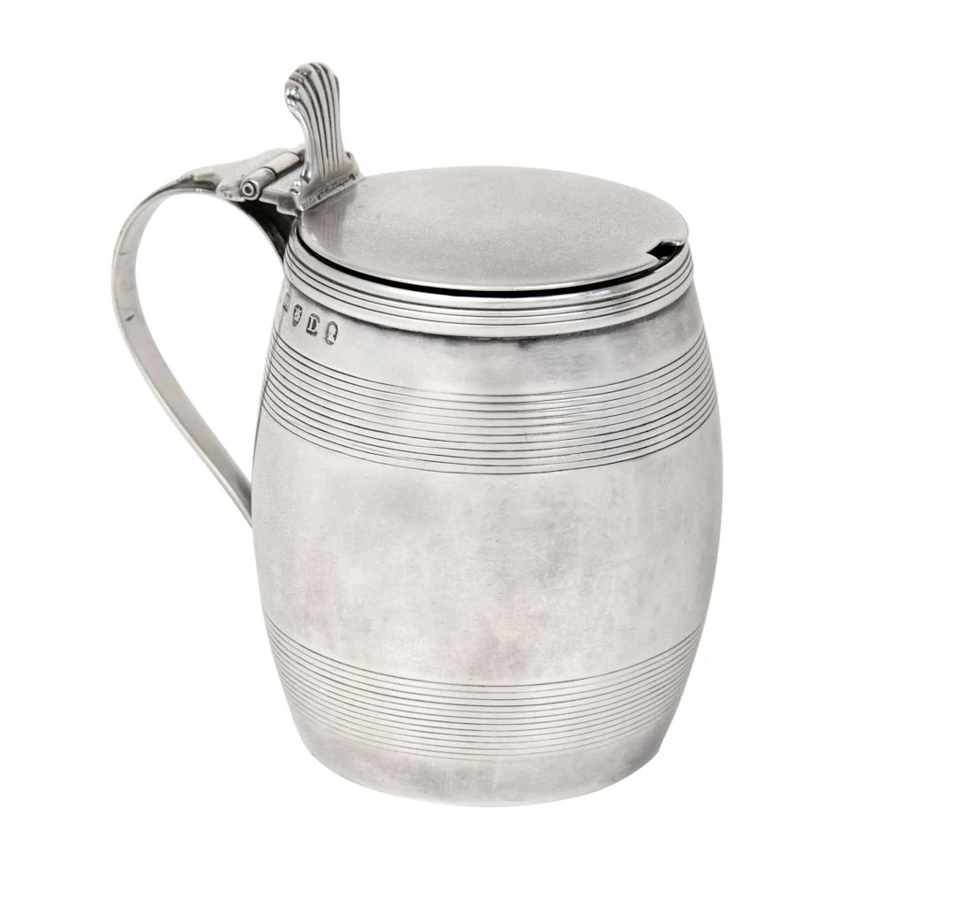 A George III Silver Mustard-Pot Perhaps by Thomas Wallis, London