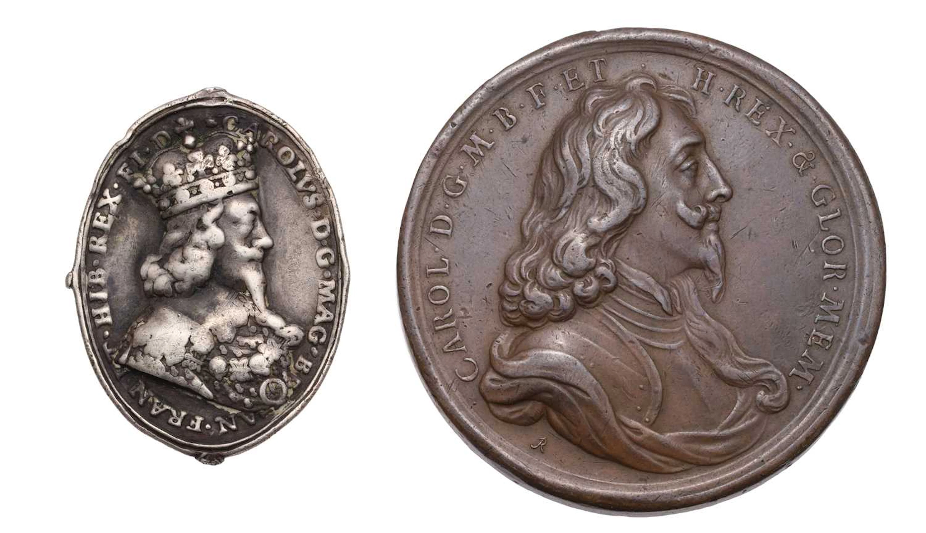 A Charles I, Royalist Badge, Charles I, Death and Memorial 1649