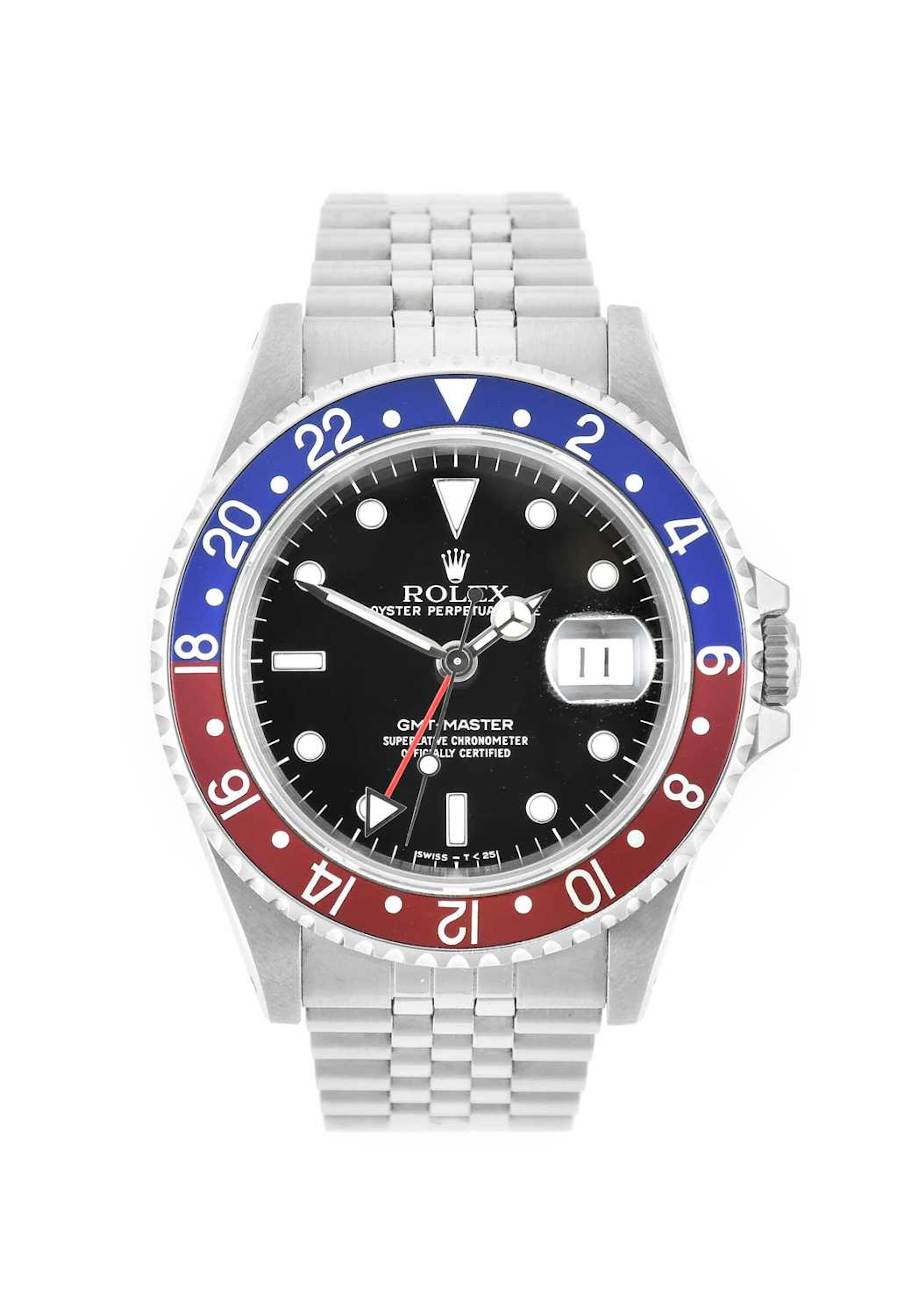 Rolex: A Stainless Steel Automatic Calendar Centre Seconds Dual Time