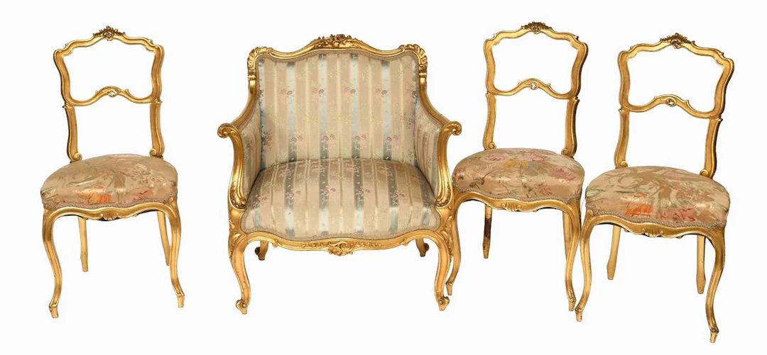 A Reproduction Giltwood Armchair